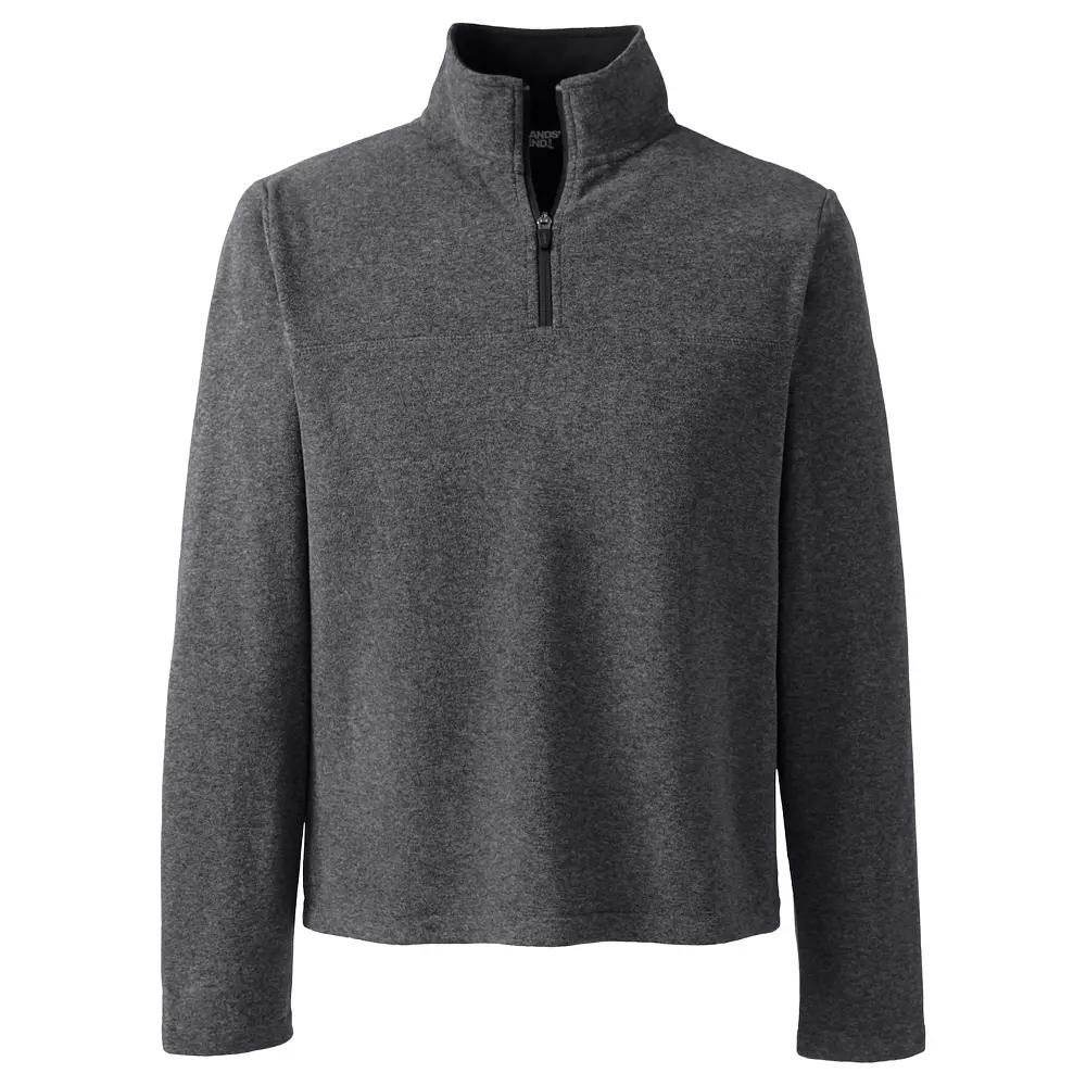 Big & Tall Lands' End Fleece Quarter-Zip Pullover, Men's,  Product Image