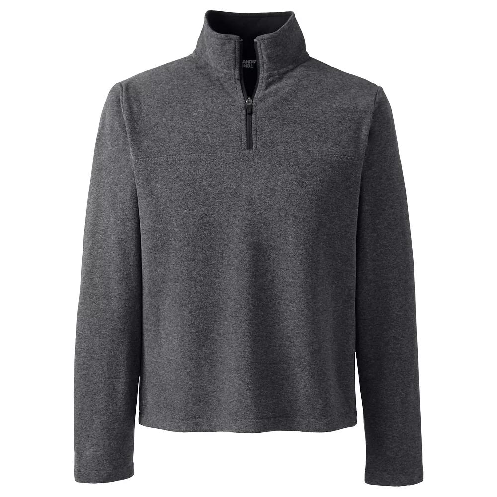 Big & Tall Lands' End Fleece Quarter-Zip Pullover, Men's,  Product Image