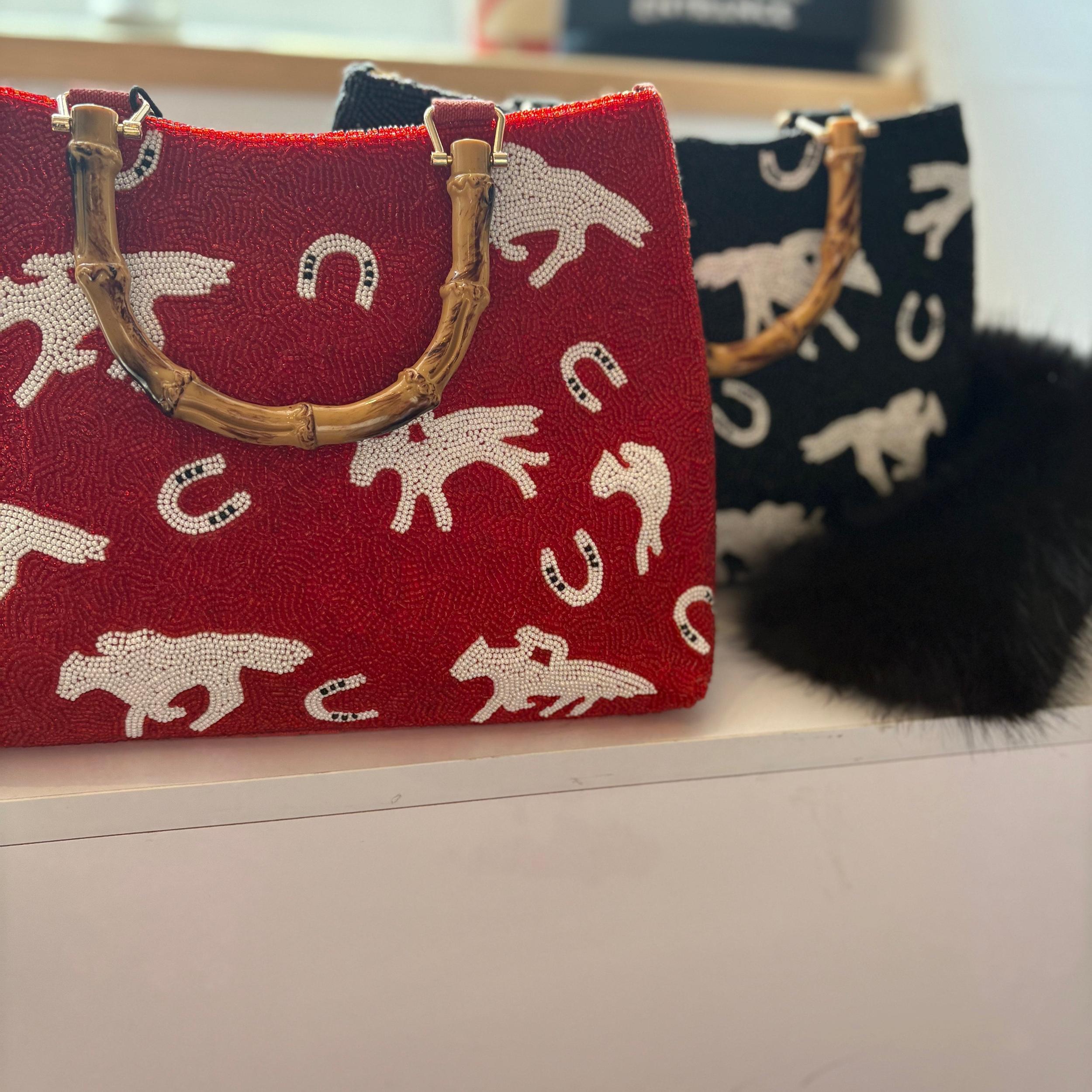 Bamboo Beaded Handbag Product Image