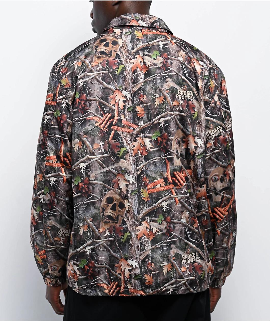 Broken Promises Haunted Woods Camo Coaches Jacket Product Image