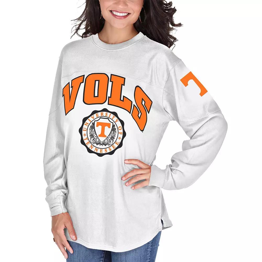 Women's White Tennessee Volunteers Edith Long Sleeve T-Shirt, Size: Small Product Image