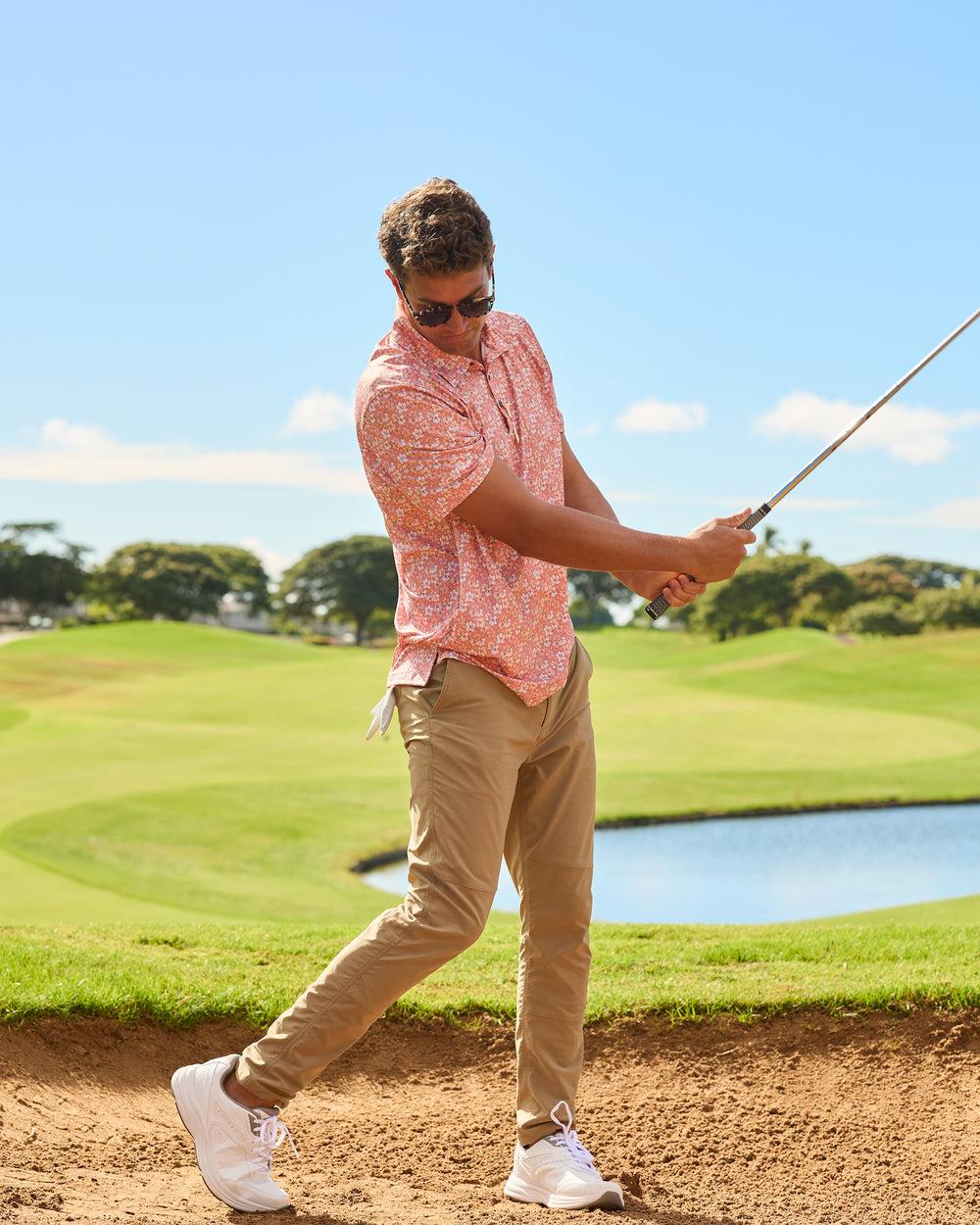 The Azaleas - Sunset Ladies Sleeveless Golf Polo Product Image