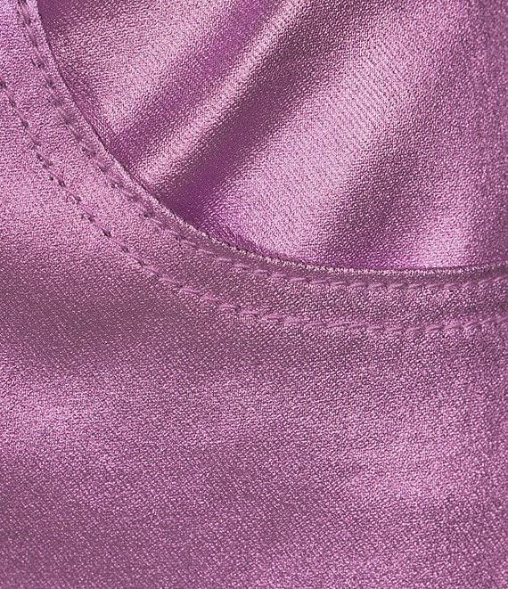 GB Shiny Coated Metallic Straight Leg Pants Product Image