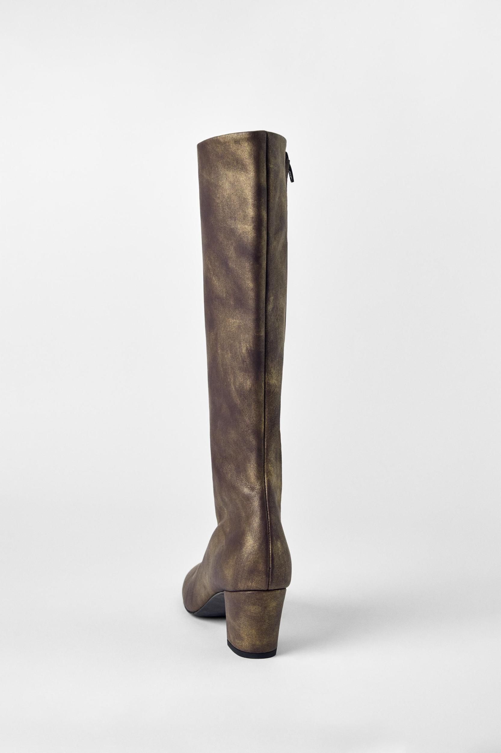 LEATHER HEELED BOOTS KATE MOSS X ZARA Product Image