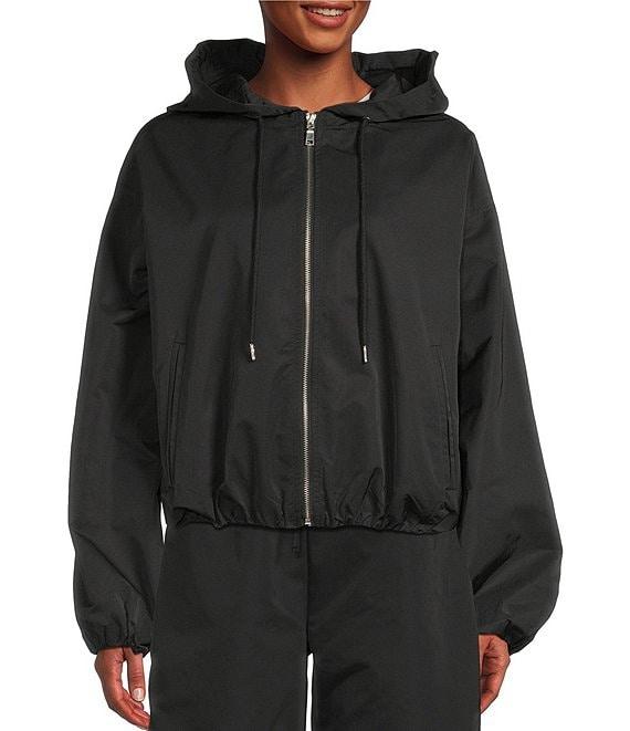 Double Zero Long Sleeve Hooded Zip Up Jacket Product Image