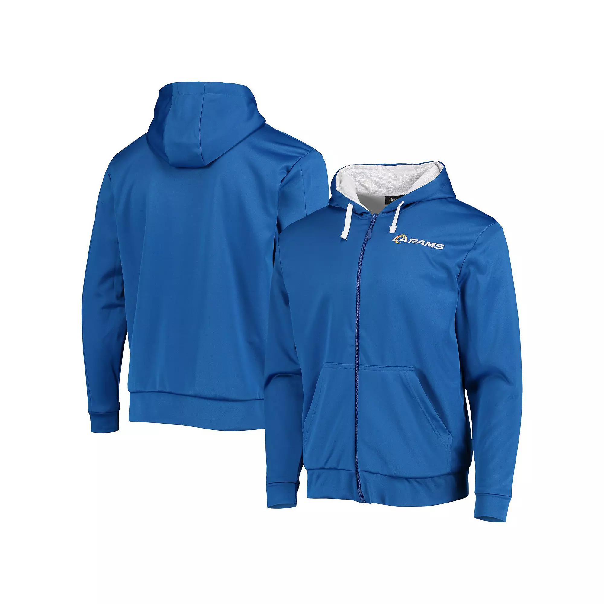 Mens Dunbrooke Royal/White Los Angeles Rams Apprentice Full-Zip Hoodie Product Image