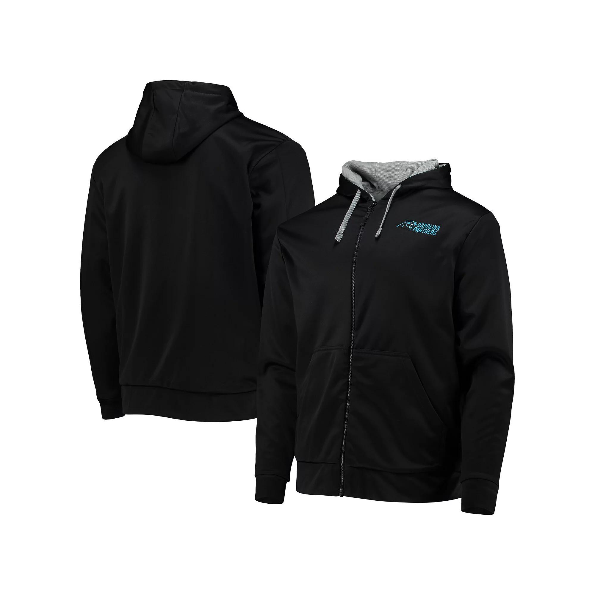 Men's Dunbrooke Black/Gray Carolina Panthers Apprentice Full-Zip Hoodie,  Product Image