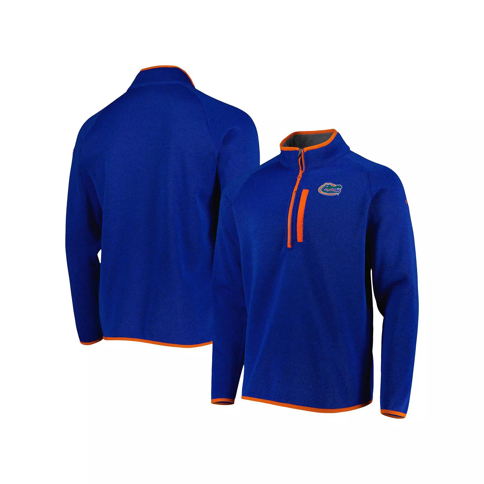 Men's Columbia Royal Florida Gators Canyon Point Omni-Shield Raglan Half-Zip Top, Size: 2XL, Blue Product Image