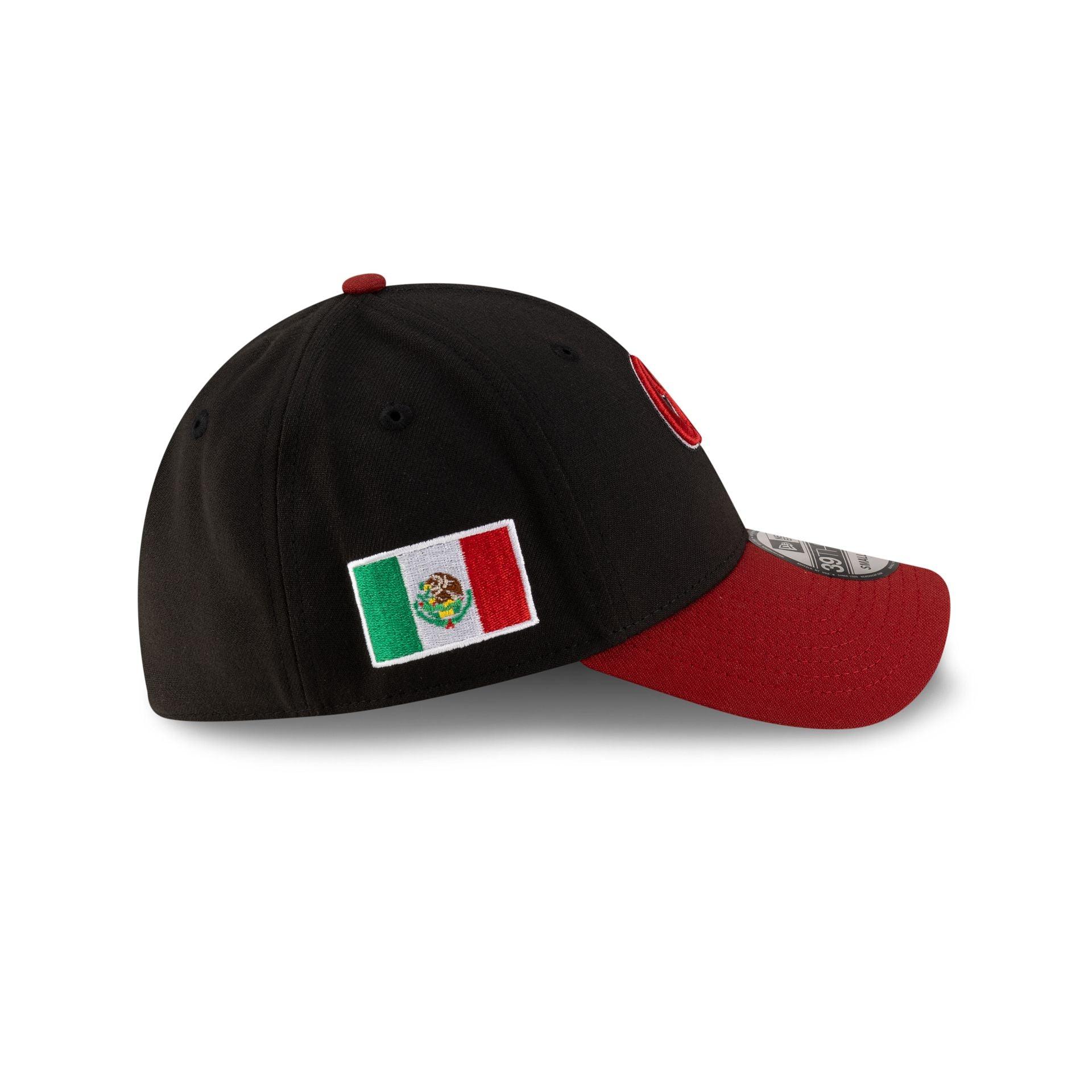 Guerreros de Oaxaca LMB 100th Anniversary Alt Black 39THIRTY Stretch Fit Hat Male Product Image