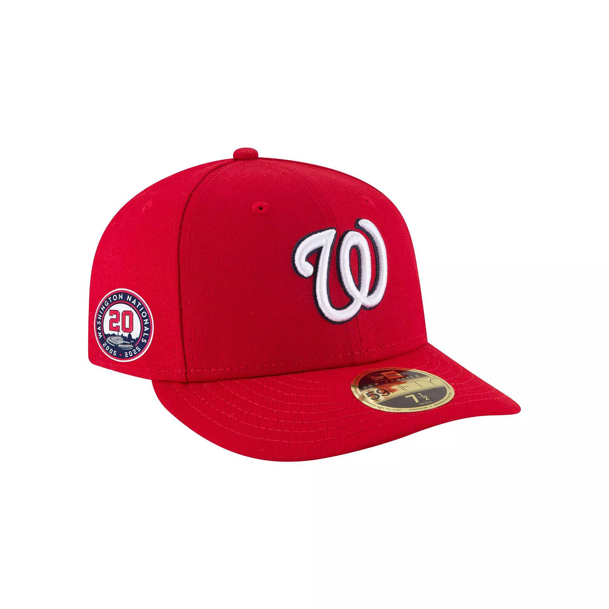 Men's New Era Red Washington Nationals 20th Anniversary Low Profile 59FIFTY Fitted Hat,  Product Image