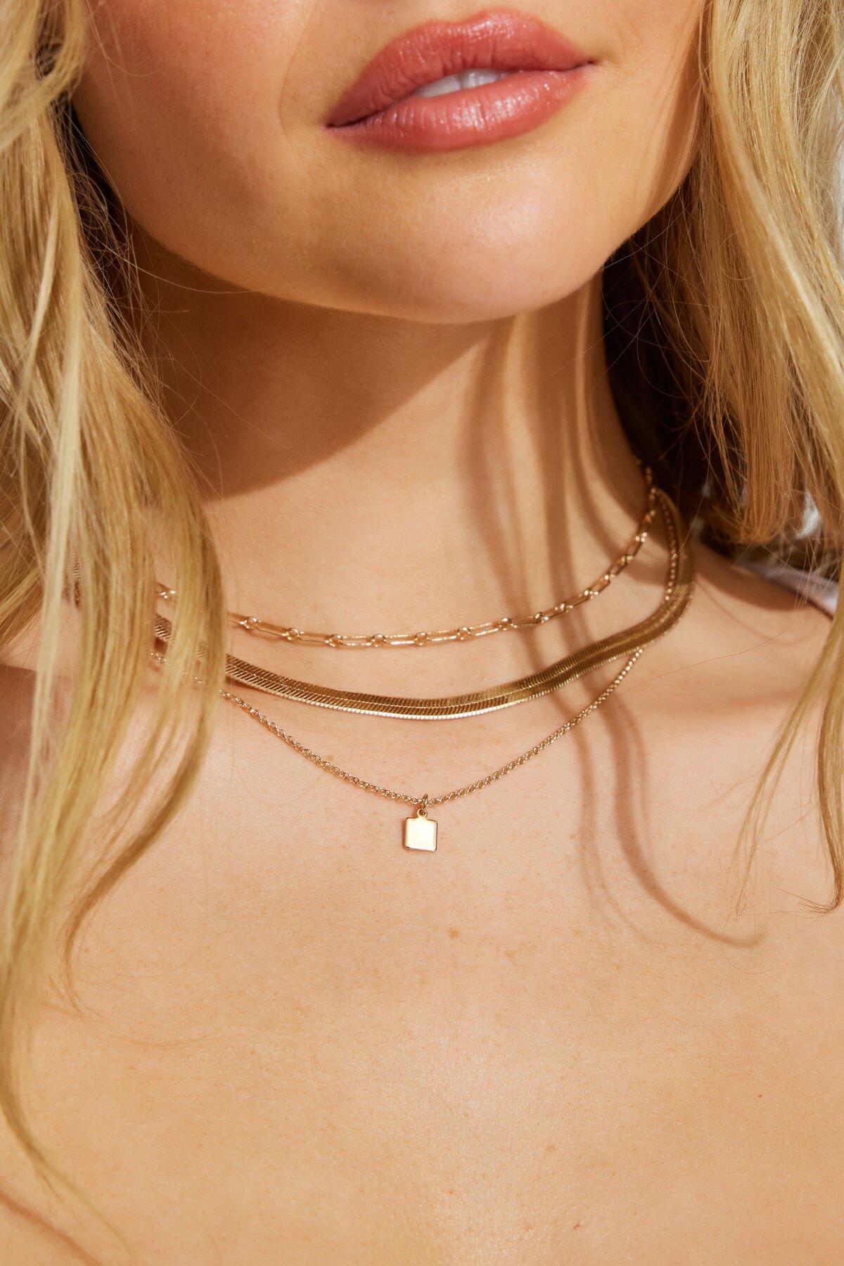 Set of 3 Classic Chain Necklace Product Image