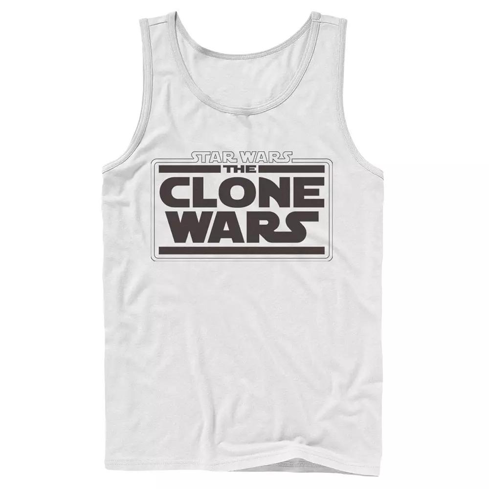 Men's Star Wars Clone Wars Logo Tank Top,  Product Image
