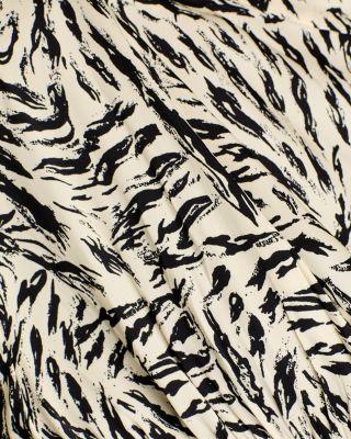 Aiko Printed Tie Neck Blouse Product Image