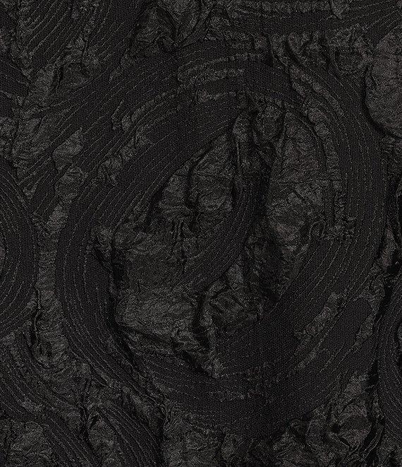 IC Collection Textured Woven Round Neck Sleeveless Bow Detail A-Line Midi Dress Product Image