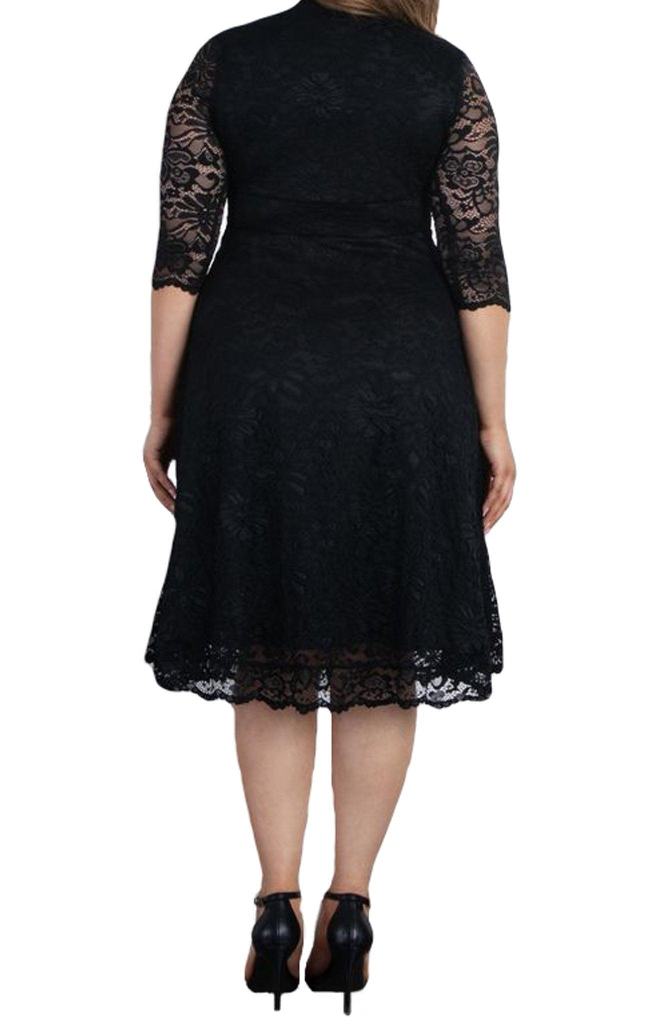 Mademoiselle Lace Cocktail Dress - Plus Product Image