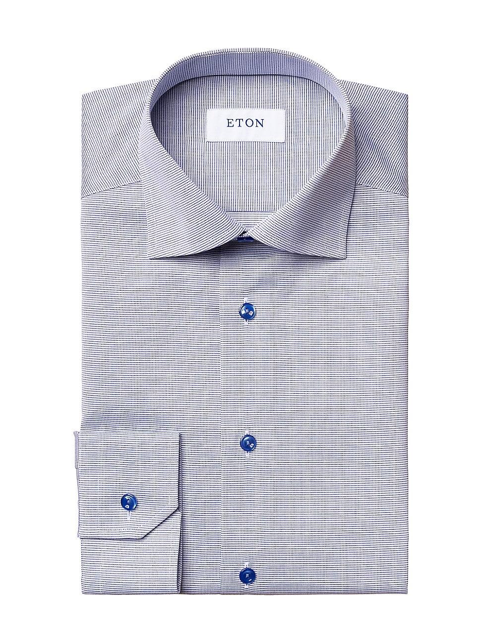 Mens Slim-Fit Textured Solid Shirt Product Image