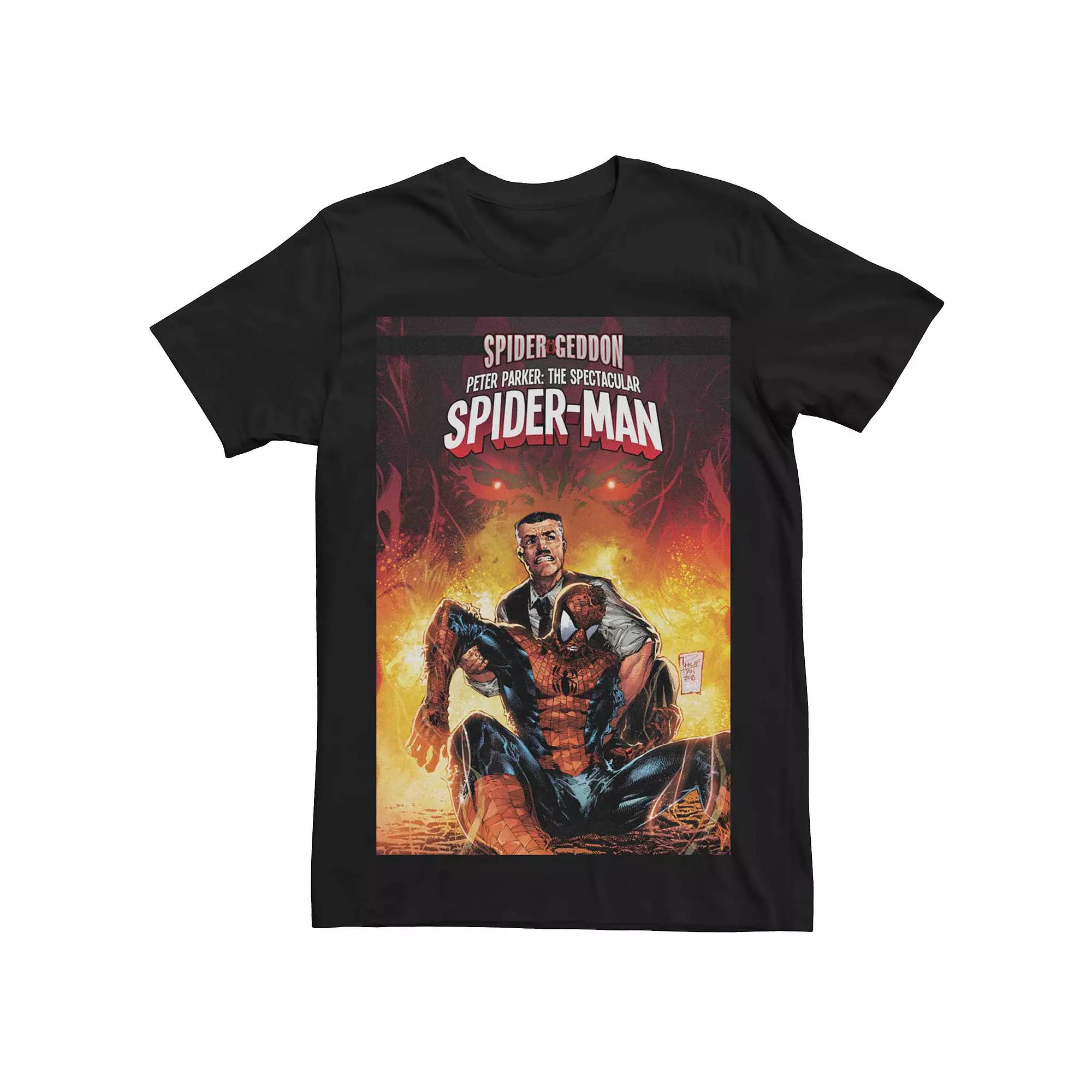 Men's Marvel's Spectacular Spider-Man #312 Comic Cover Tee, Size: Medium, Black Product Image