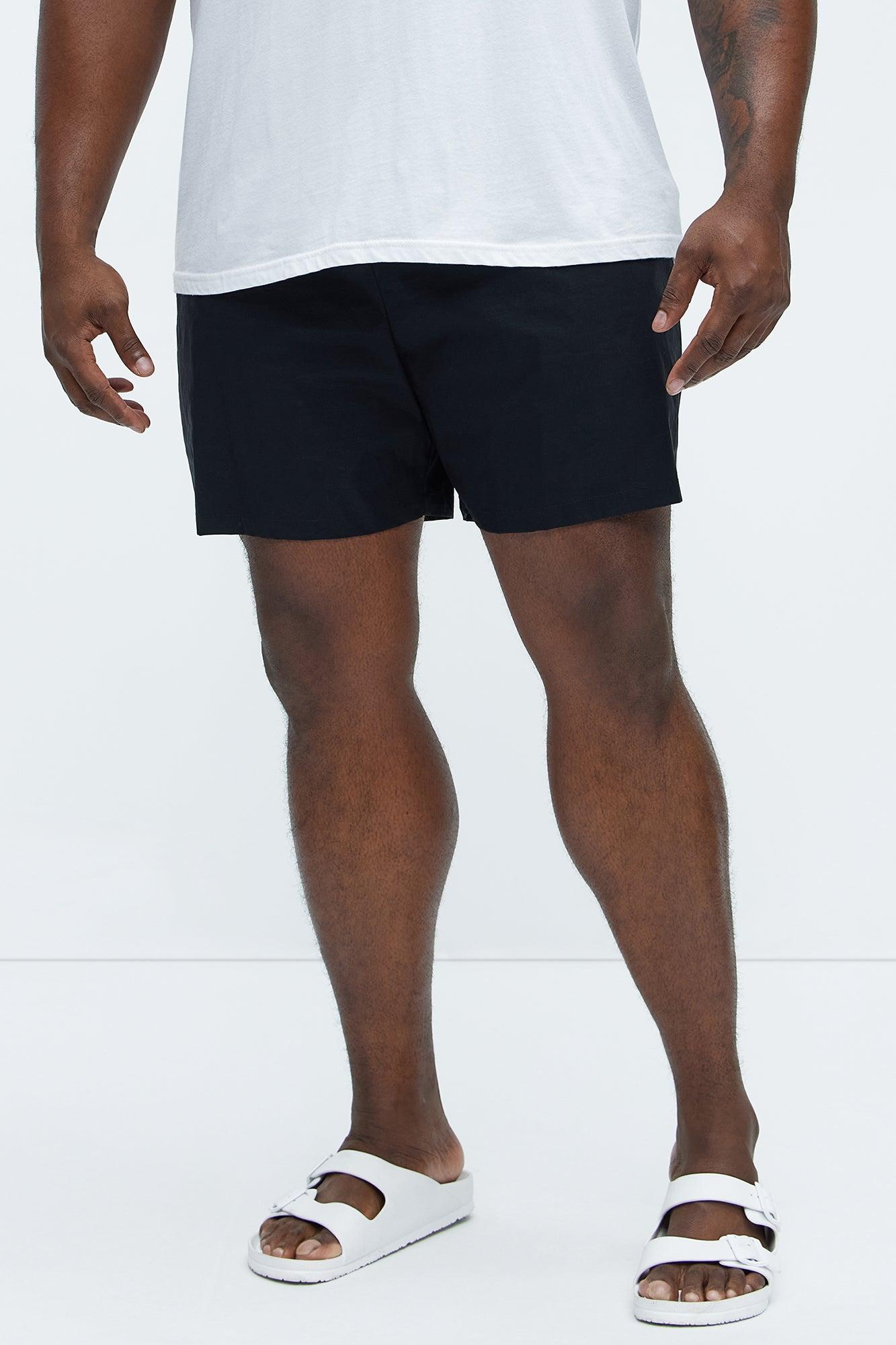 Side Taping Swim Mid Trunk - Black Product Image