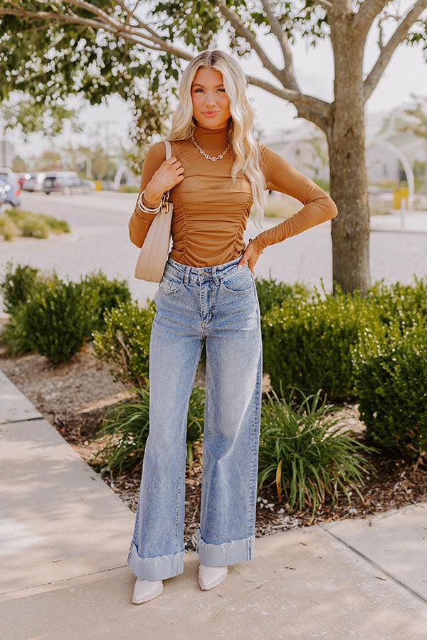 The Carter High Waist Wide Leg Jean in Medium Wash Product Image