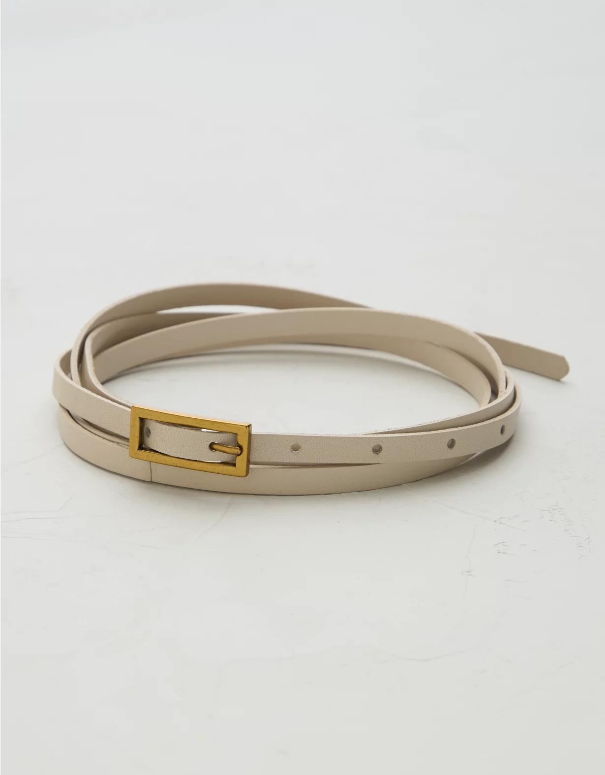 AE77 Premium Leather Double Wrap Belt Product Image