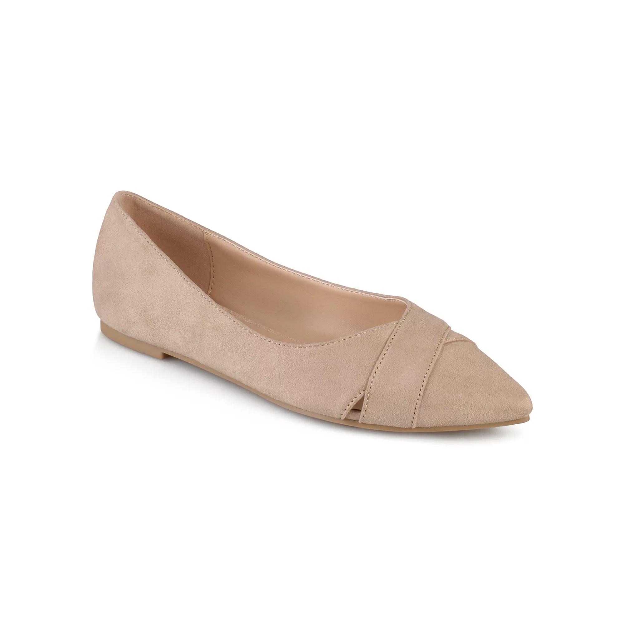 Journee Winslo Womens Pointed Flats, Girls Brown Product Image