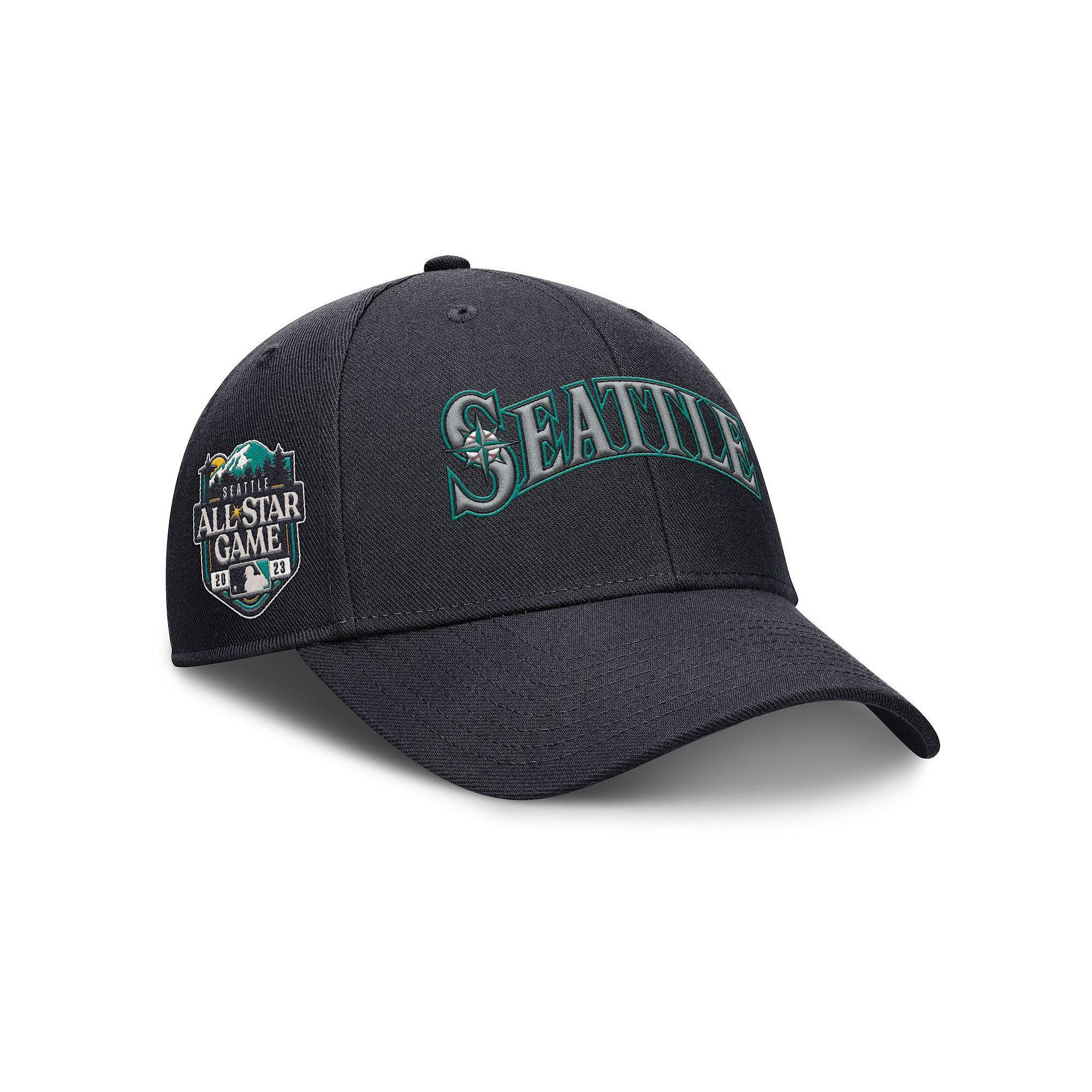 Men's Nike Navy Seattle Mariners Rise Gaberdine Adjustable Hat,  Product Image