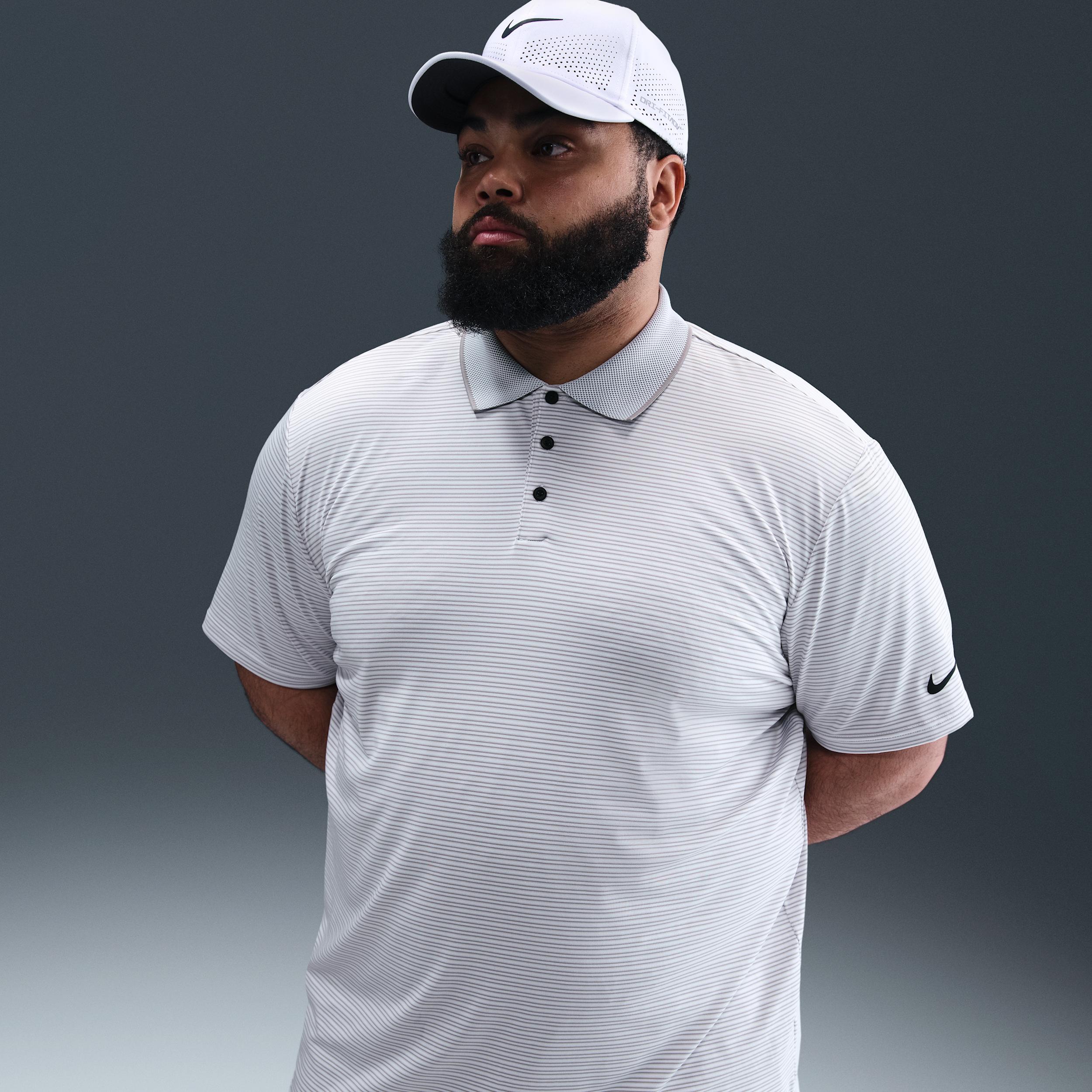 Nike Mens Tour Dri-FIT Striped Golf Polo | FZ7479-100 Product Image