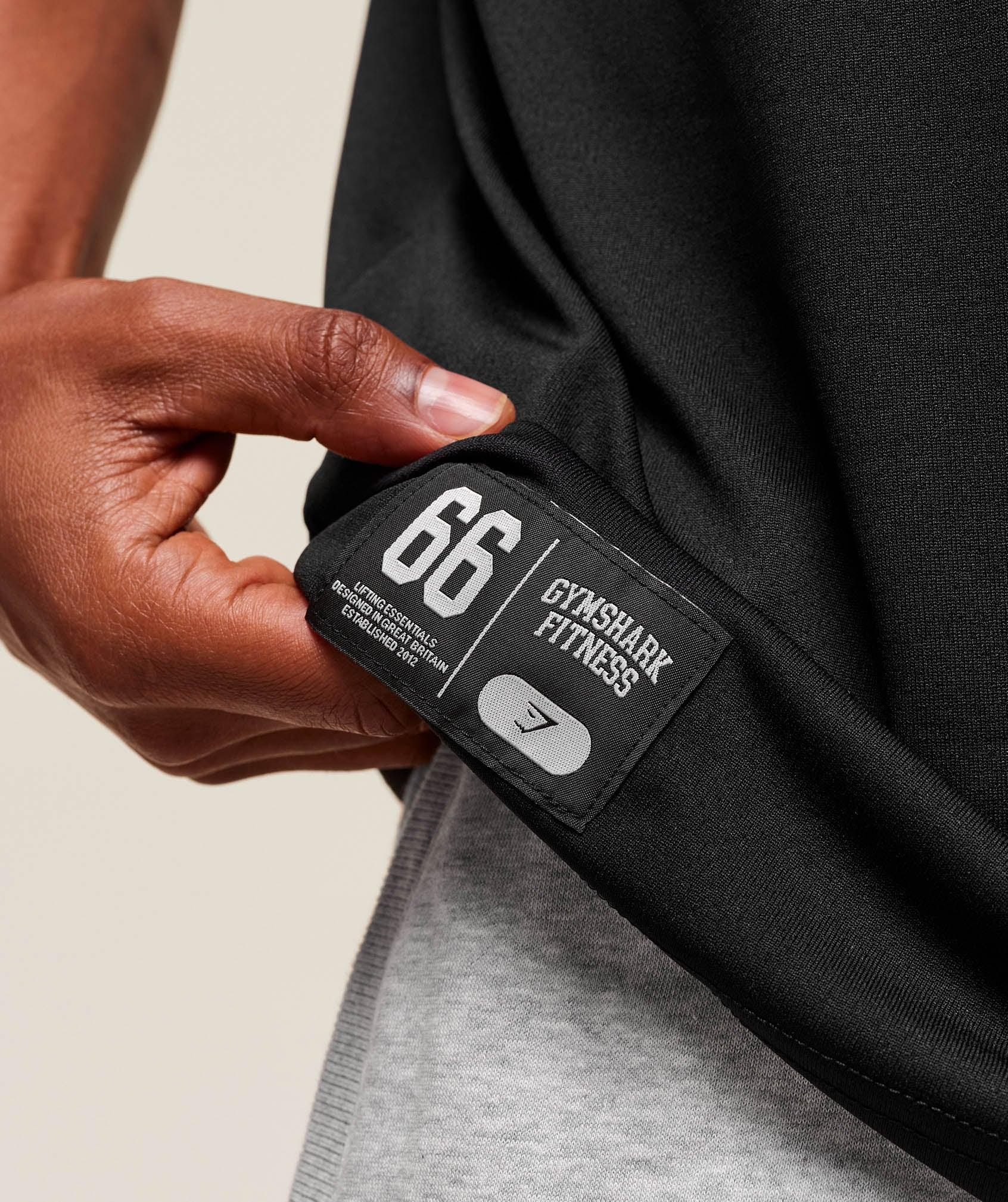 Gymshark Campus Oversized T-Shirt - Black/Conditioning Red Male Product Image