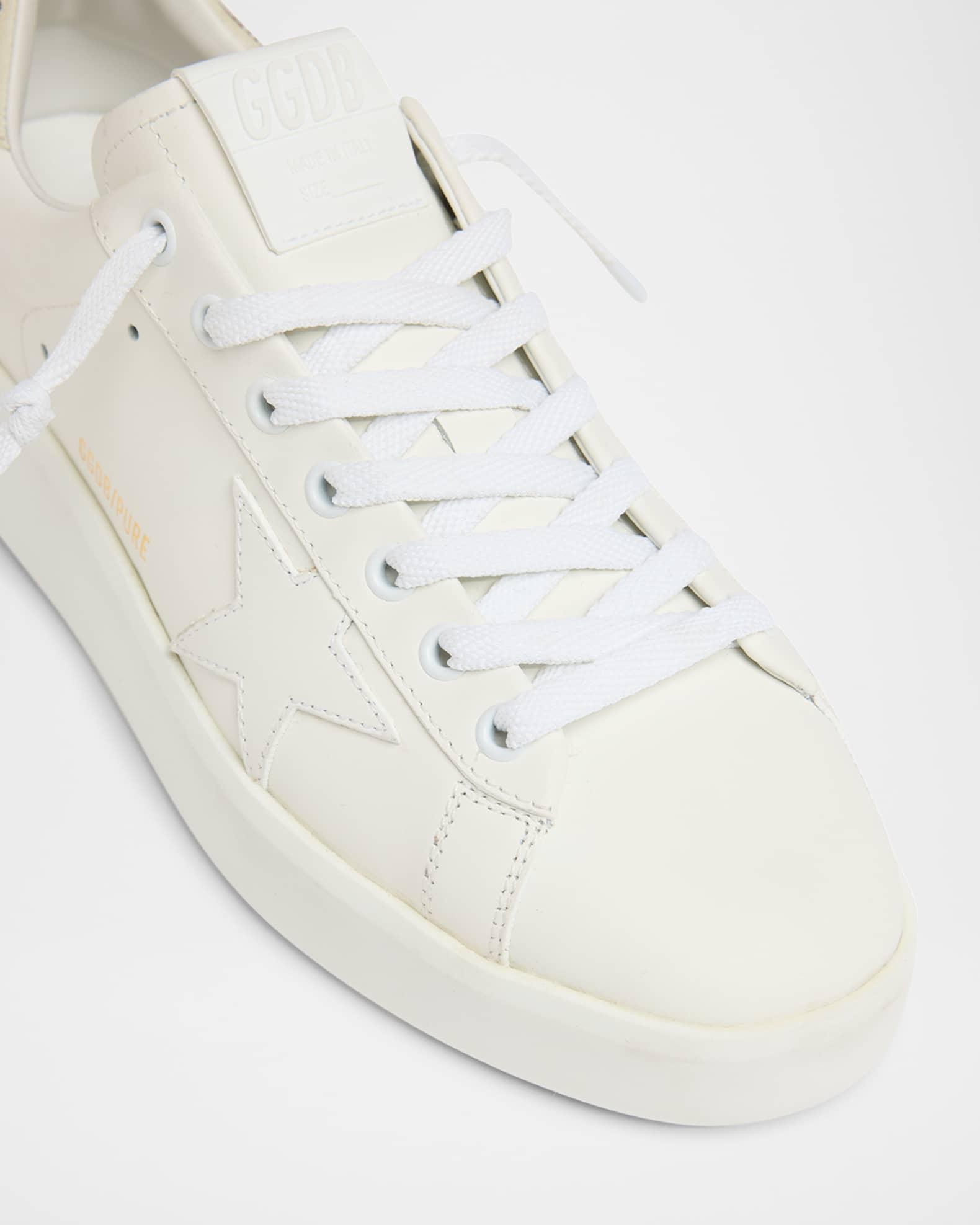 Pure Star Embellished Leather Low-Top Sneakers Product Image