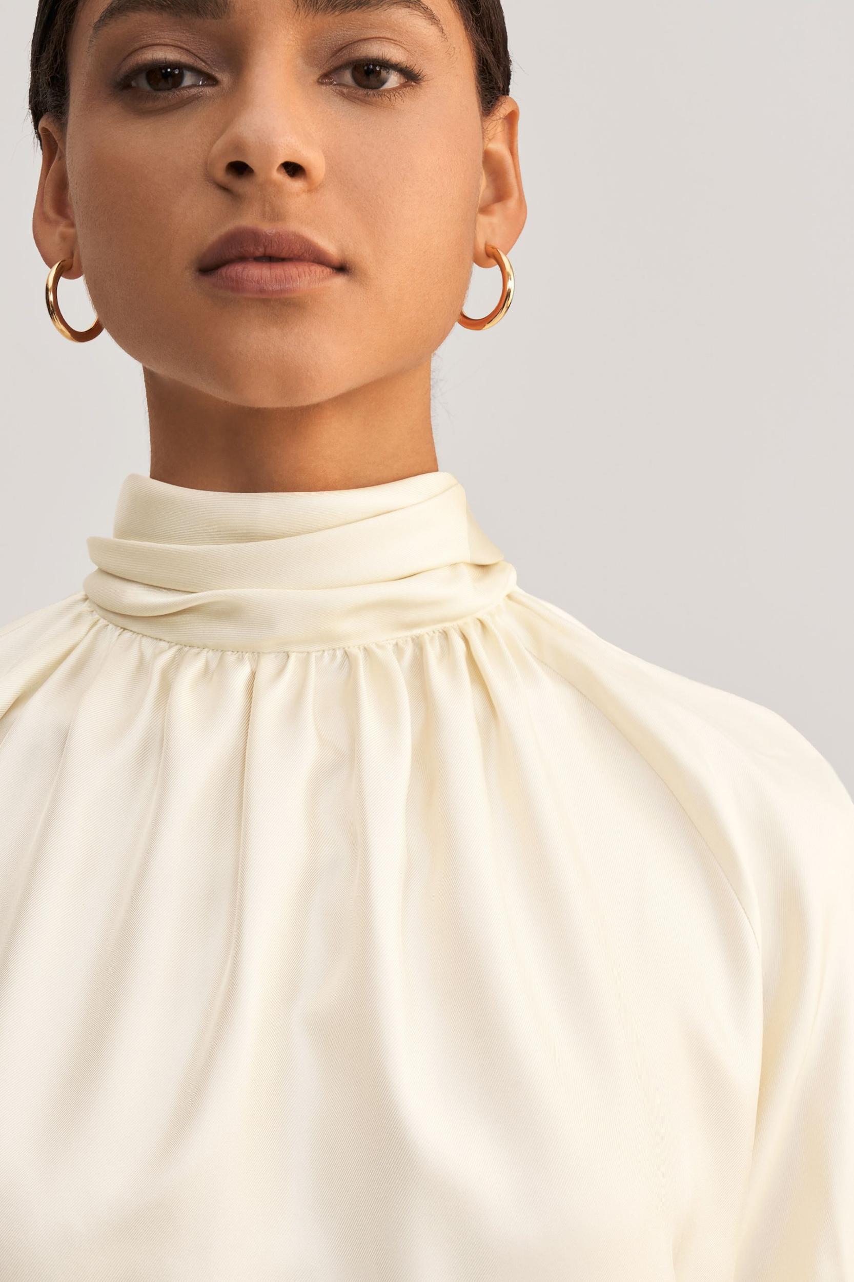 Women Ajuga Silk Twill Blouse Top Product Image