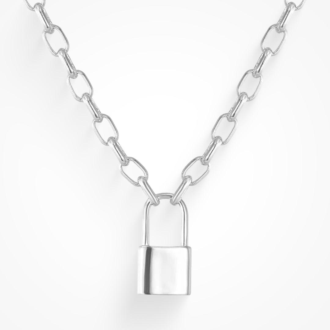 Keep Me Lock Necklace Product Image