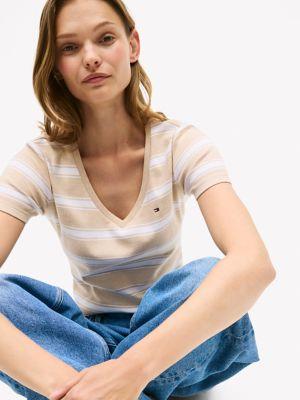 V-Neck Stripe Favorite T-Shirt Product Image