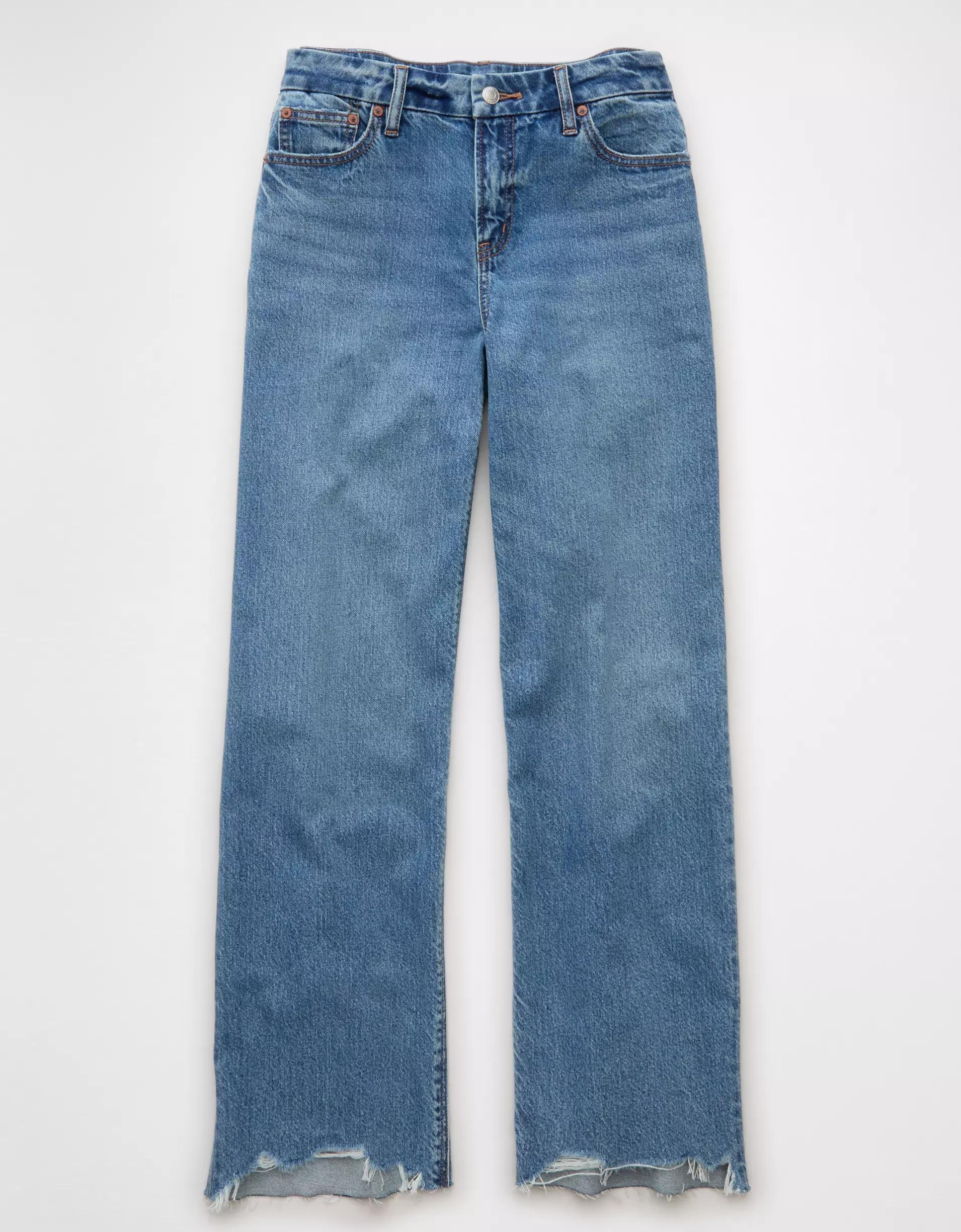 AE Strigid Curvy High-Waisted Stovepipe Jean Product Image