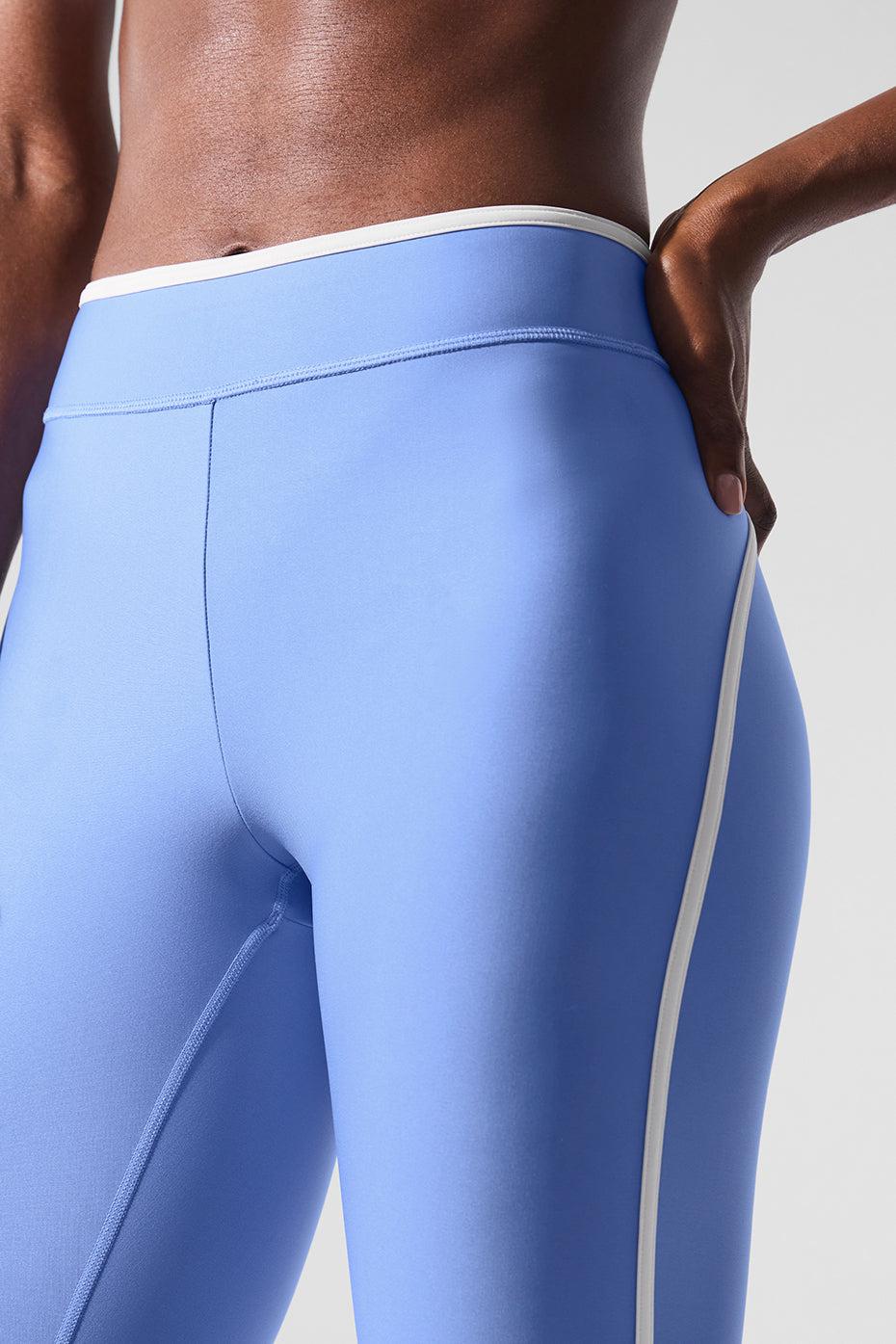 Airlift High Waist Charger 7/8 Legging - Crystal Clear Blue/White Product Image