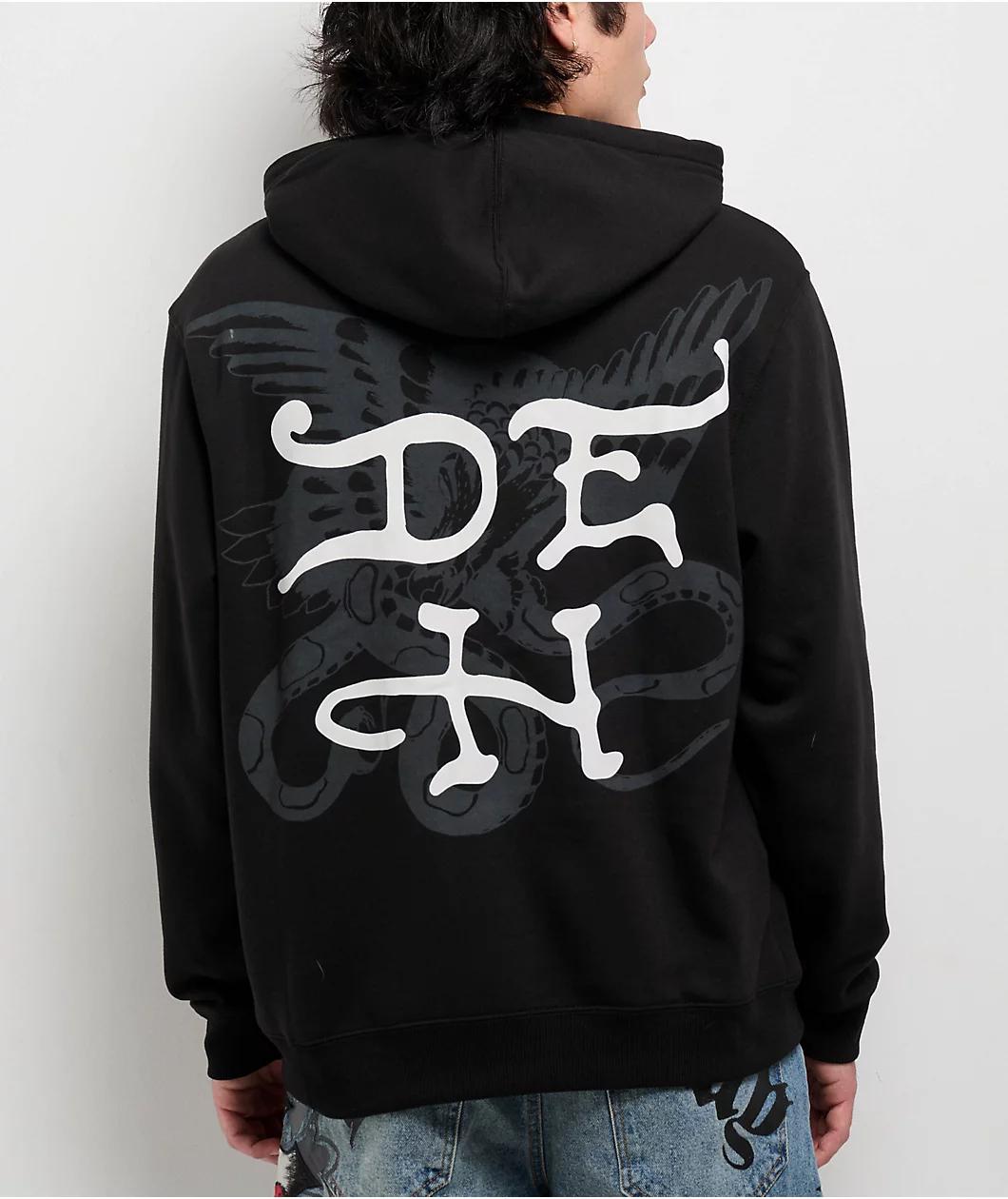 Ed Hardy Death Or Glory Skull Black Hoodie Product Image