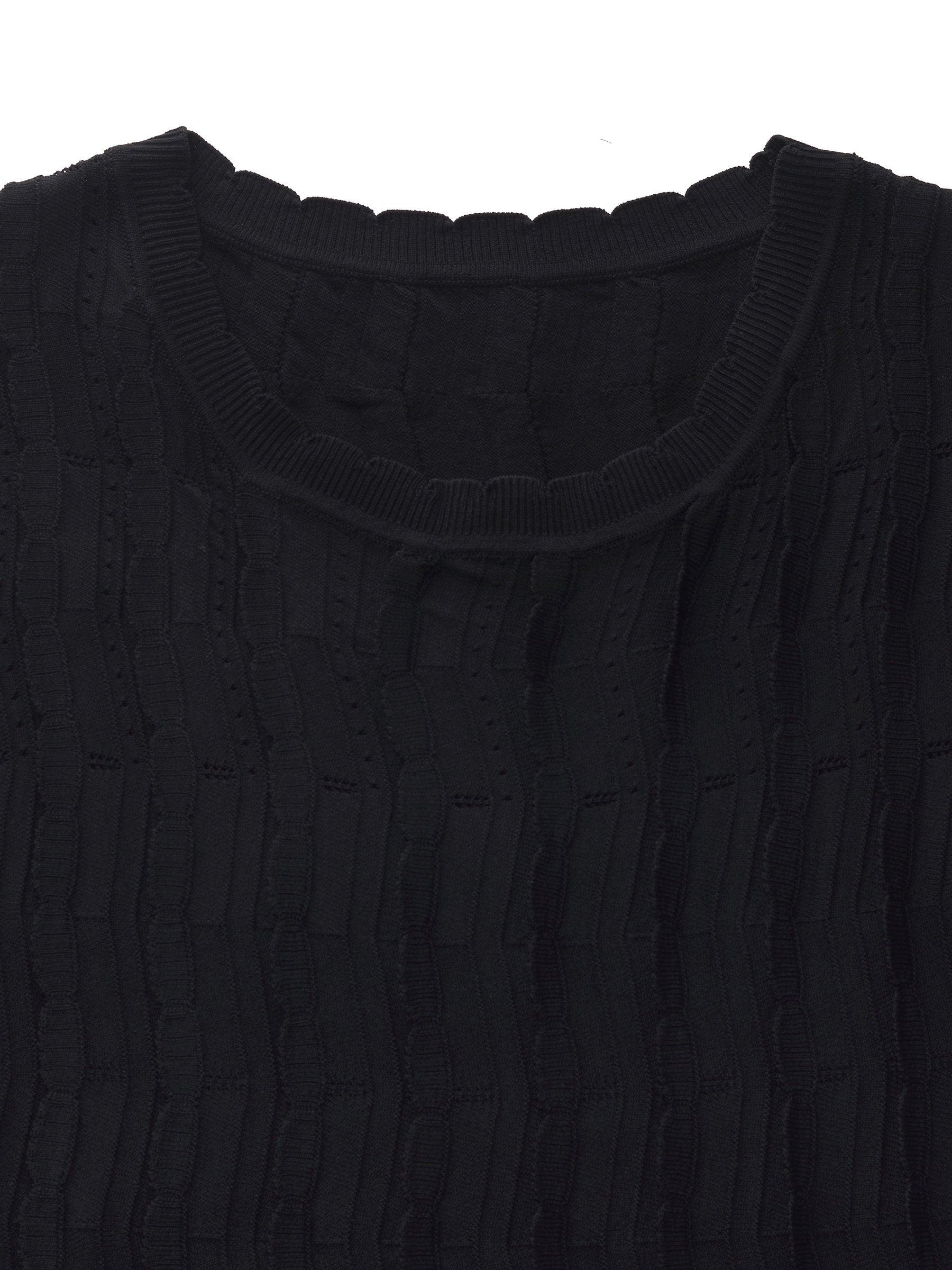 Stretch Jacquard Women Knit Mini Dress Product Image