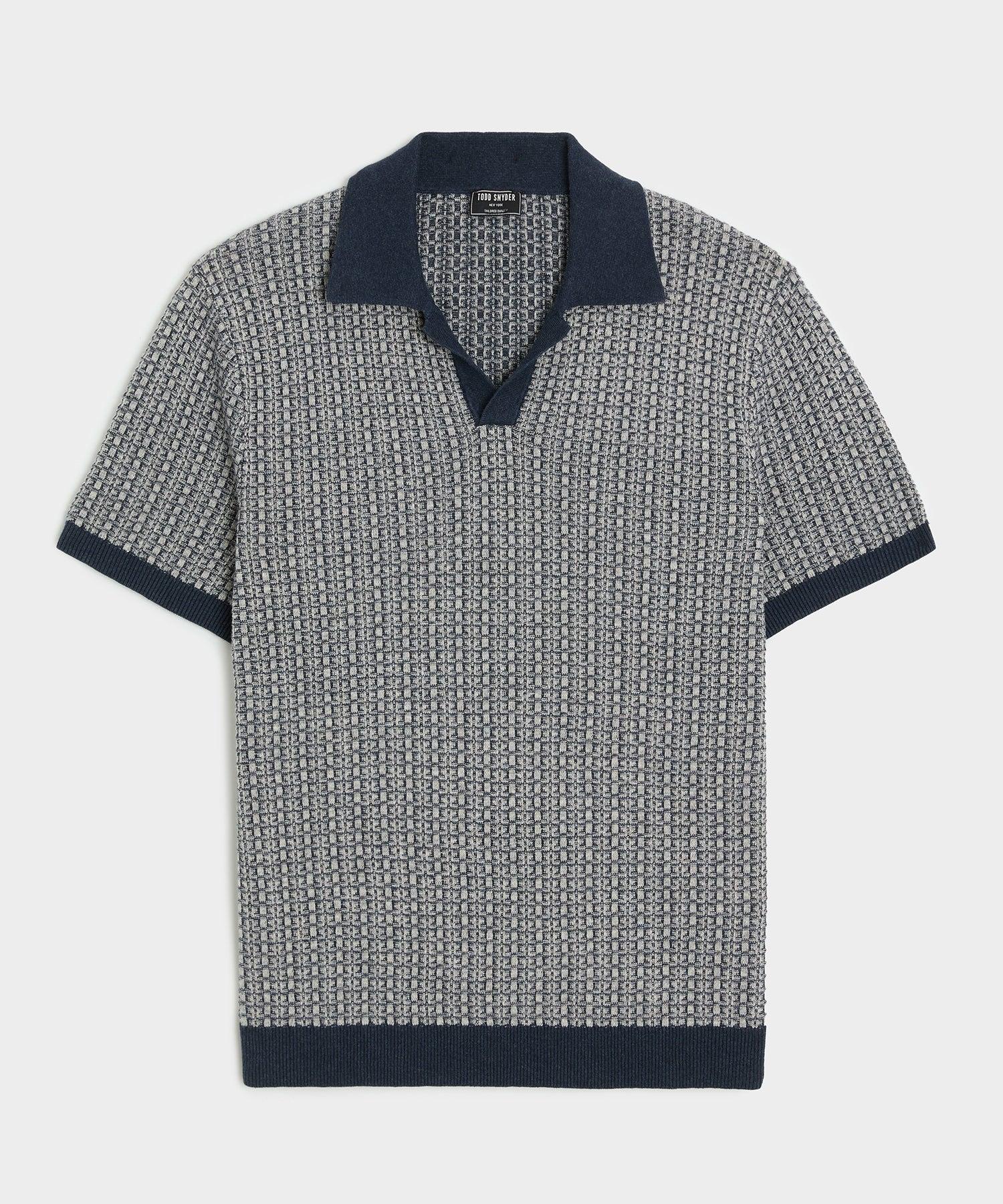 Linen Geometric Montauk Sweater Polo Product Image