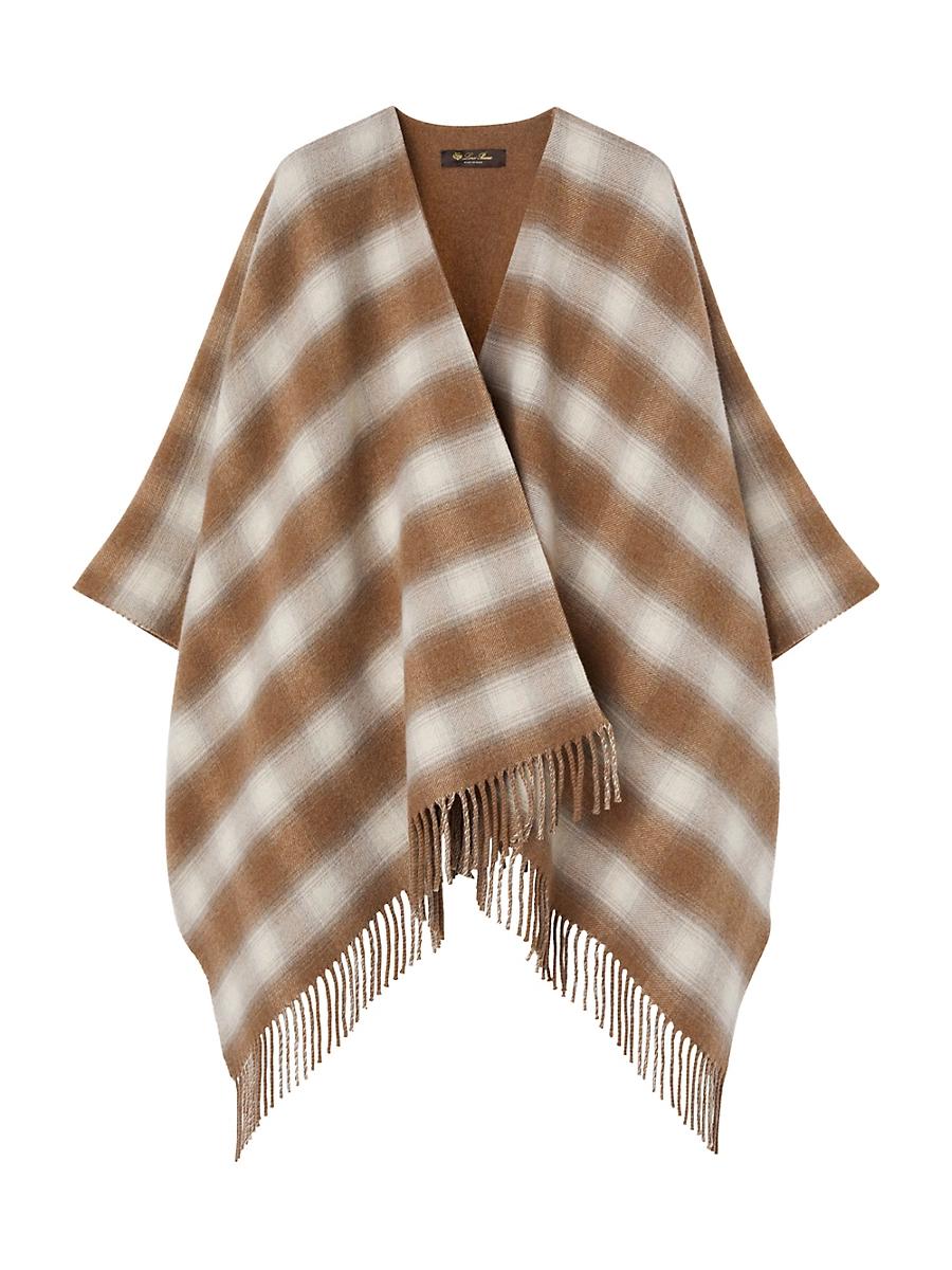 Womens Tartan Wish Cashmere Poncho Product Image