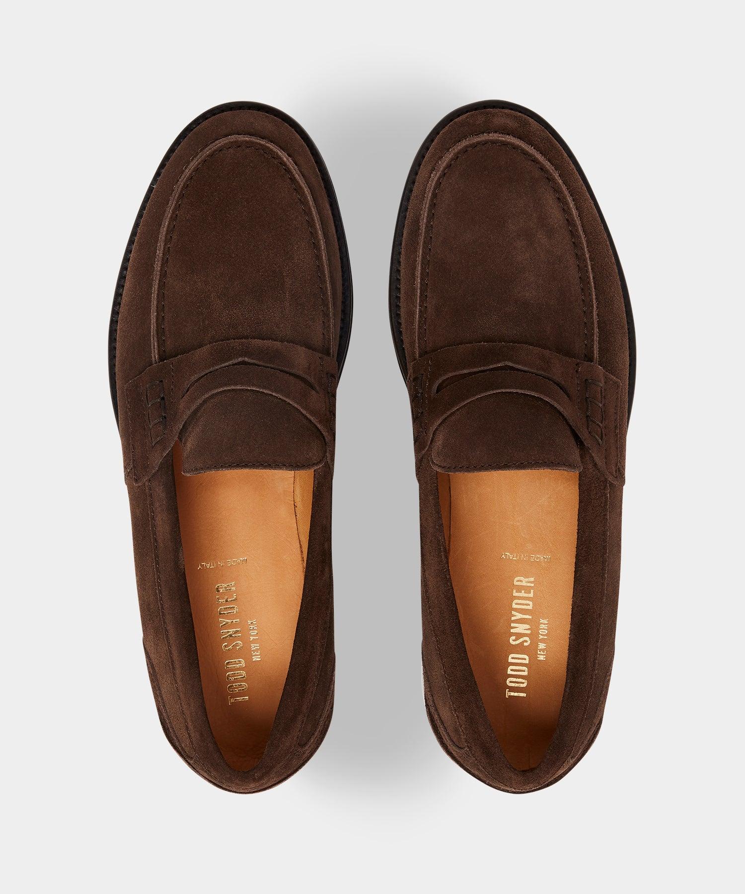 Italian Suede Penny Loafer Product Image
