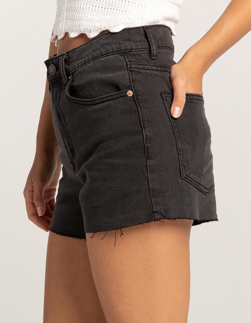 RSQ Womens High Rise Vintage Shorts - WASHED BLACK Product Image