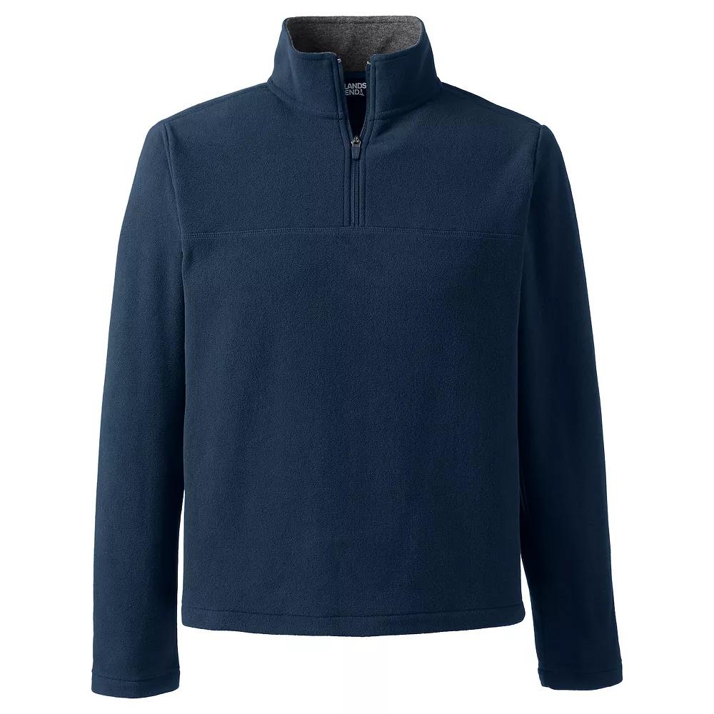 Men's Lands' End Fleece Quarter-Zip Pullover,  Product Image