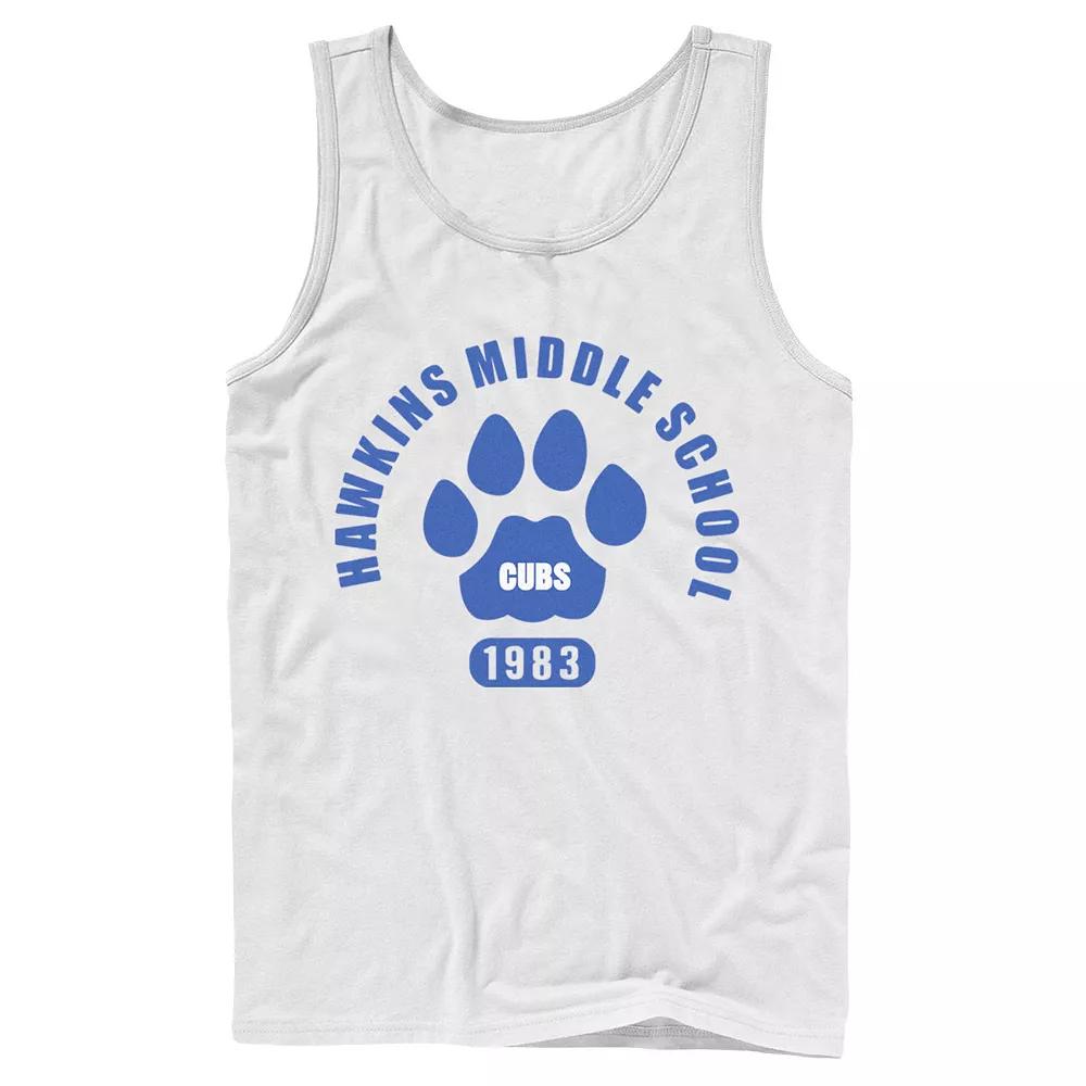 Men's Netflix Stranger Things Hawkins Middle School Cubs 1983 Tank Top,  Product Image