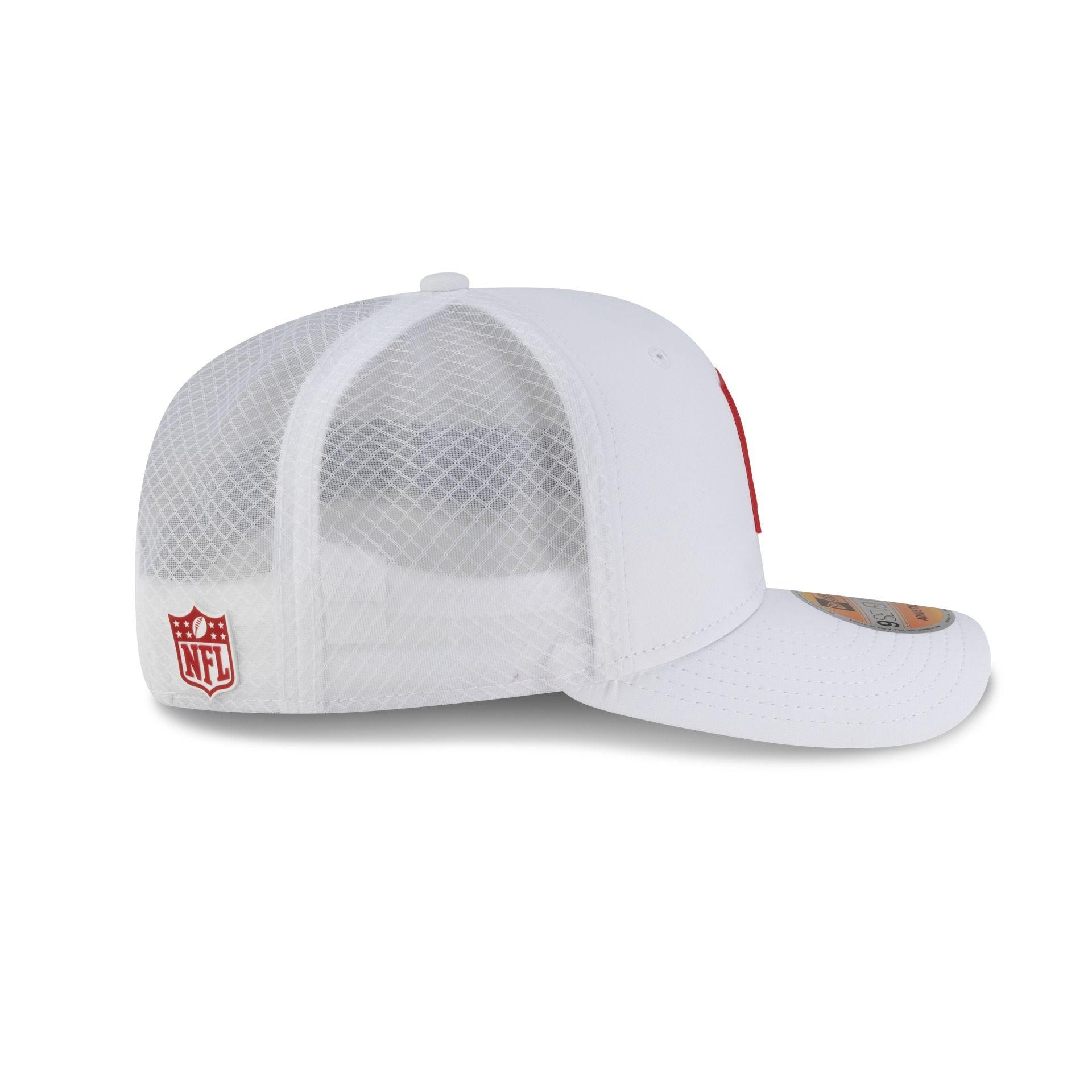 San Francisco 49ers 2025 Sideline Hot Weather White 9SEVENTY Trucker Hat Male Product Image