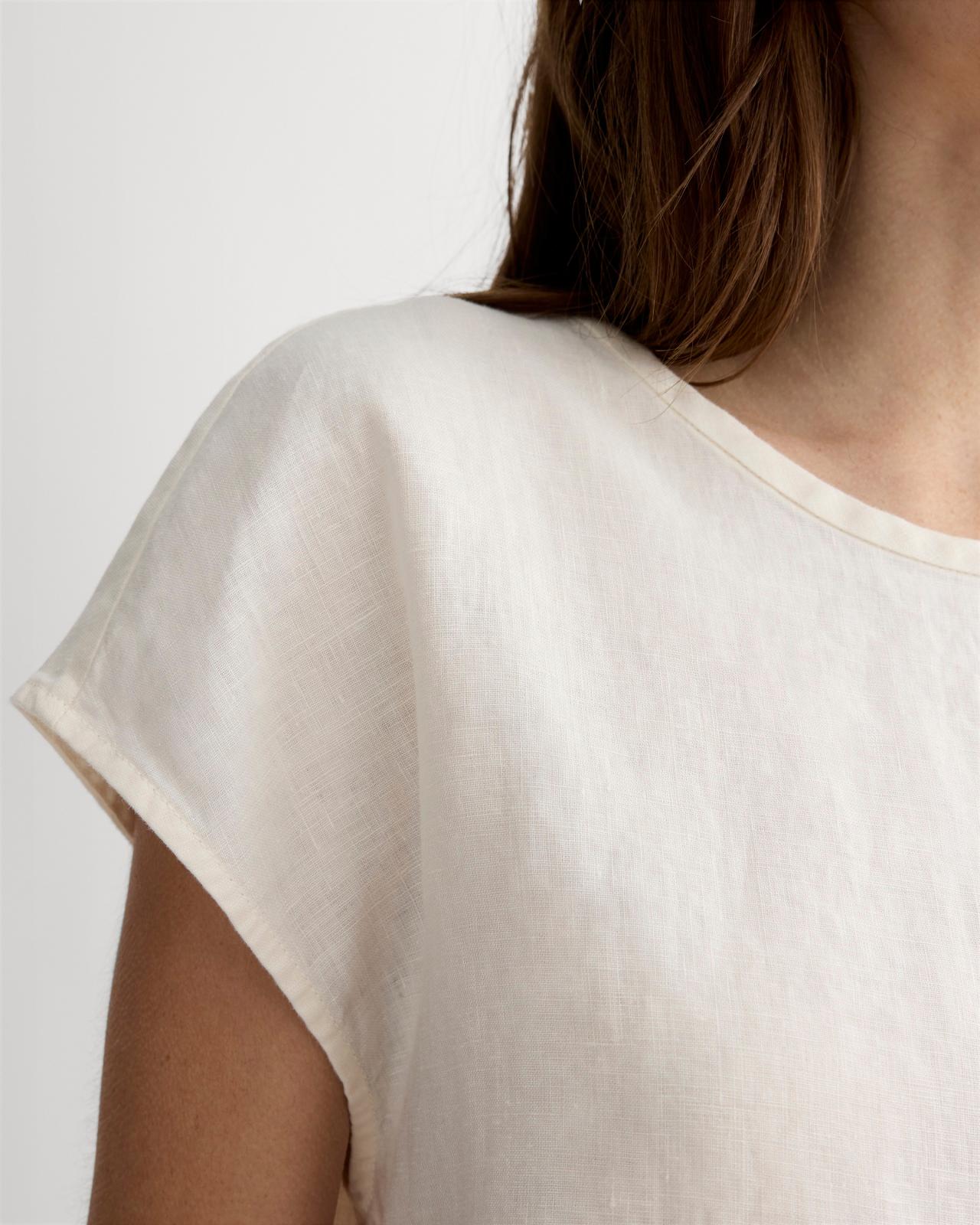 The Muscle Top in Linen Product Image