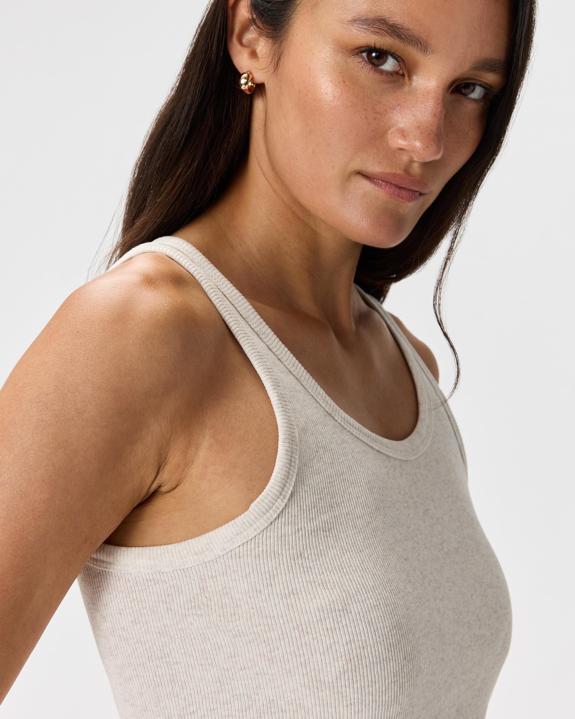 Quince | Women's Micro-Rib Scoop Neck Tank Top Organic Cotton Product Image