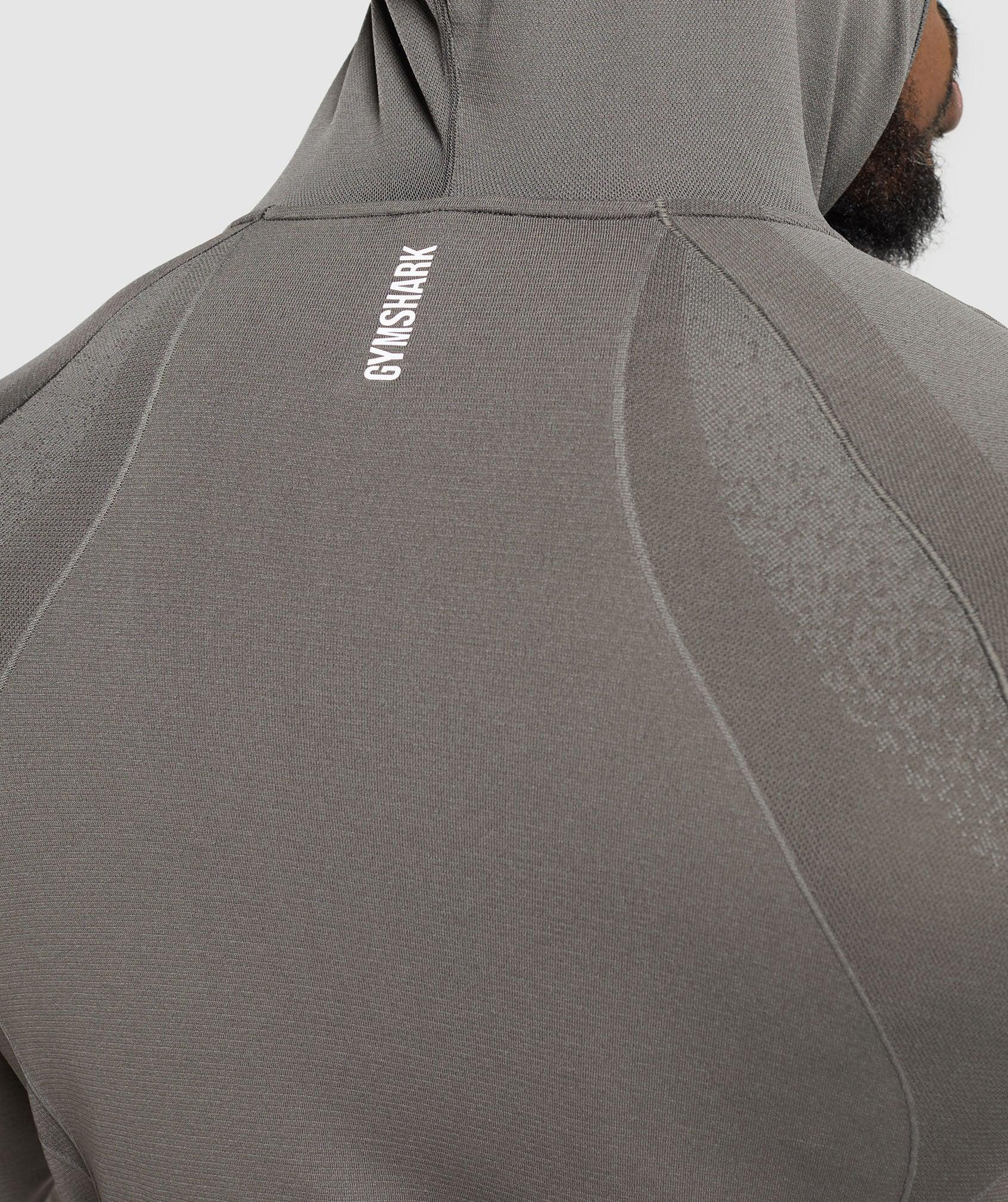 Gymshark Shadow Seamless Hoodie - Meteor Grey Male Product Image
