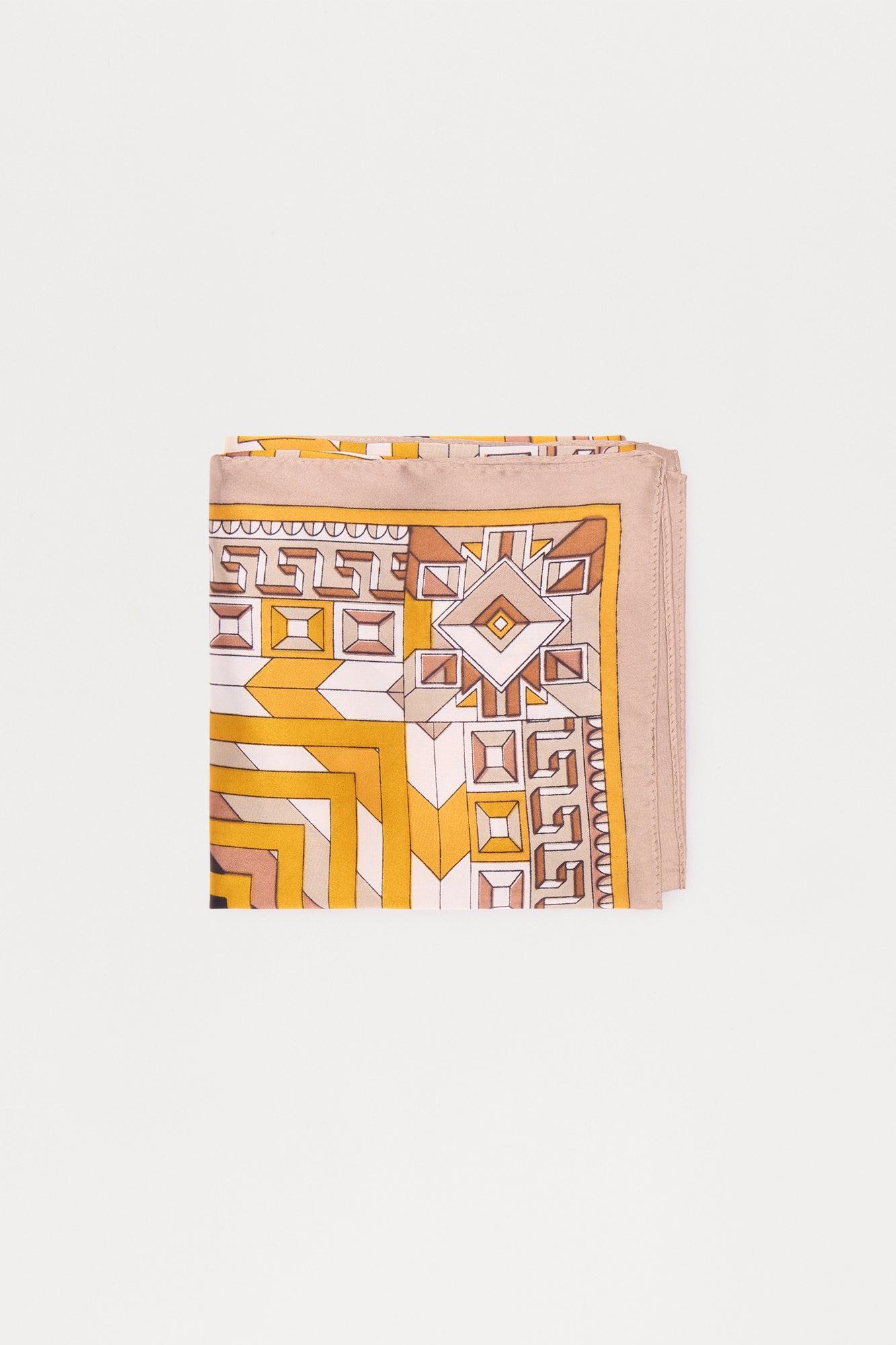 Finer Things In Life Head Scarf - Gold/combo Female Product Image