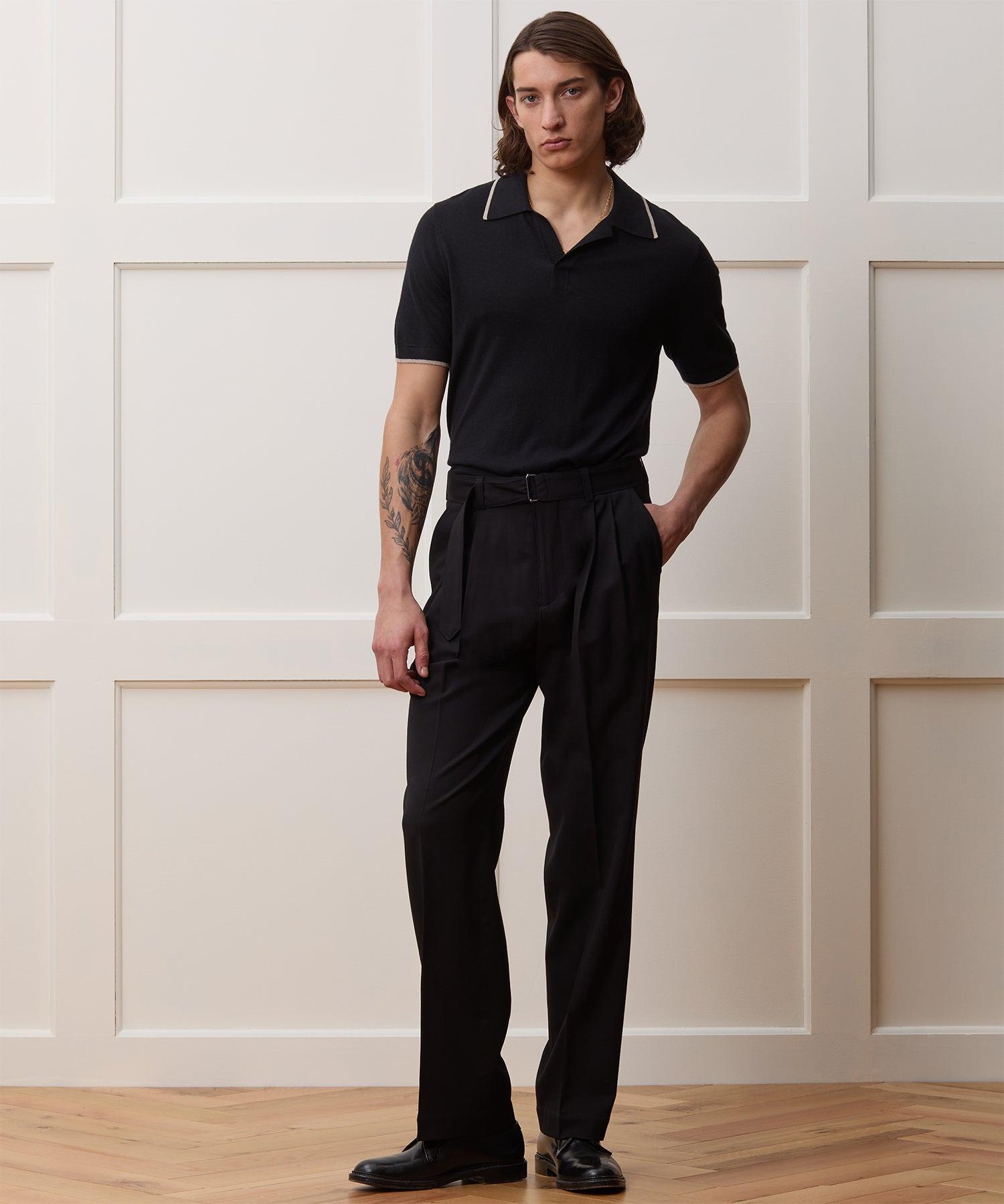 Silk-Cashmere Tipped Montauk Sweater Polo Product Image