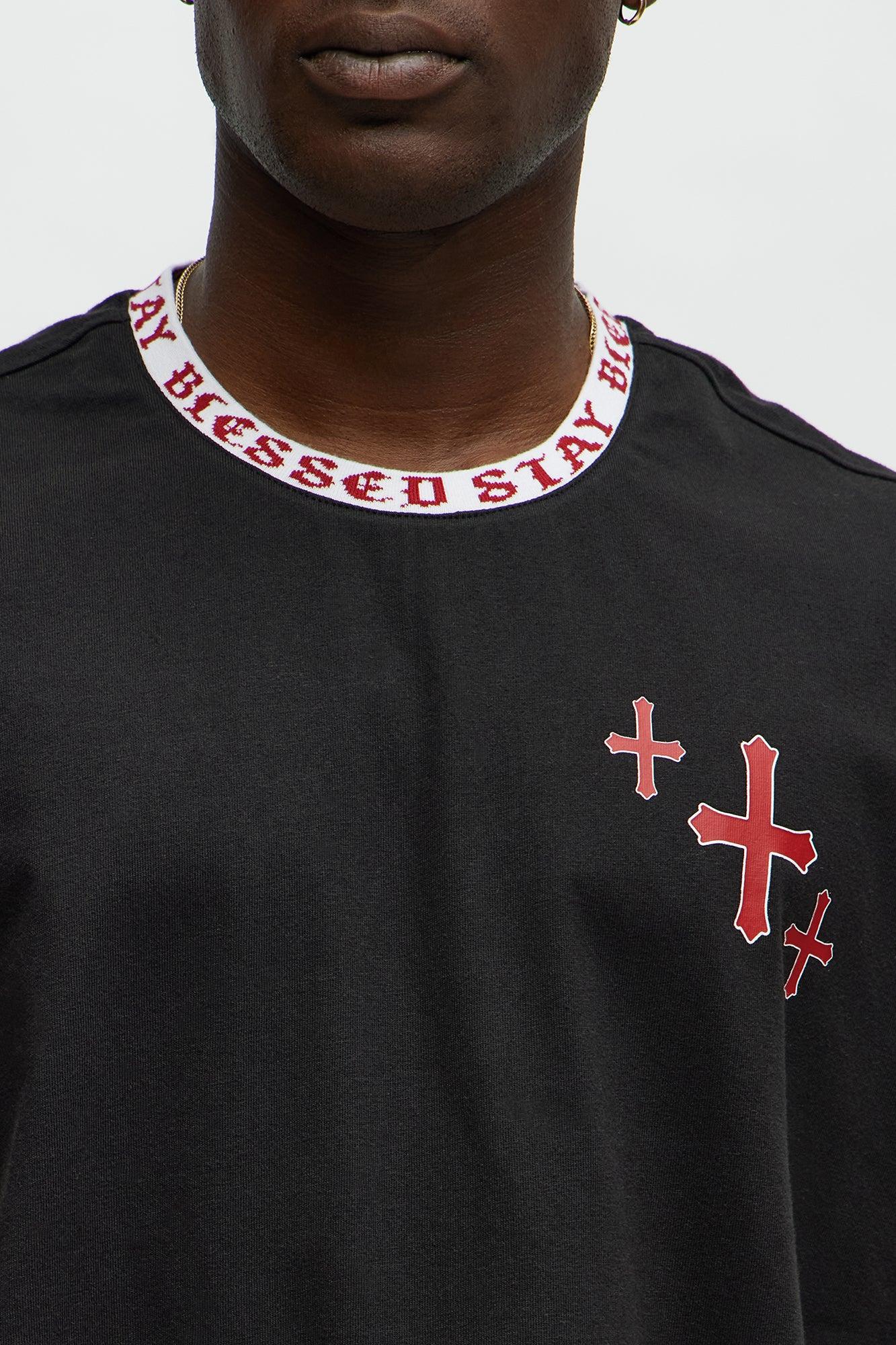 Muscle Stay Blessed Tank - Black Product Image