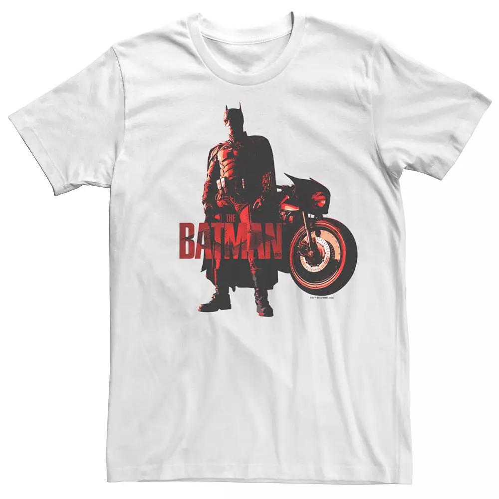 Men's DC Comics The Batman Batcycle Red Light Tee,  Product Image